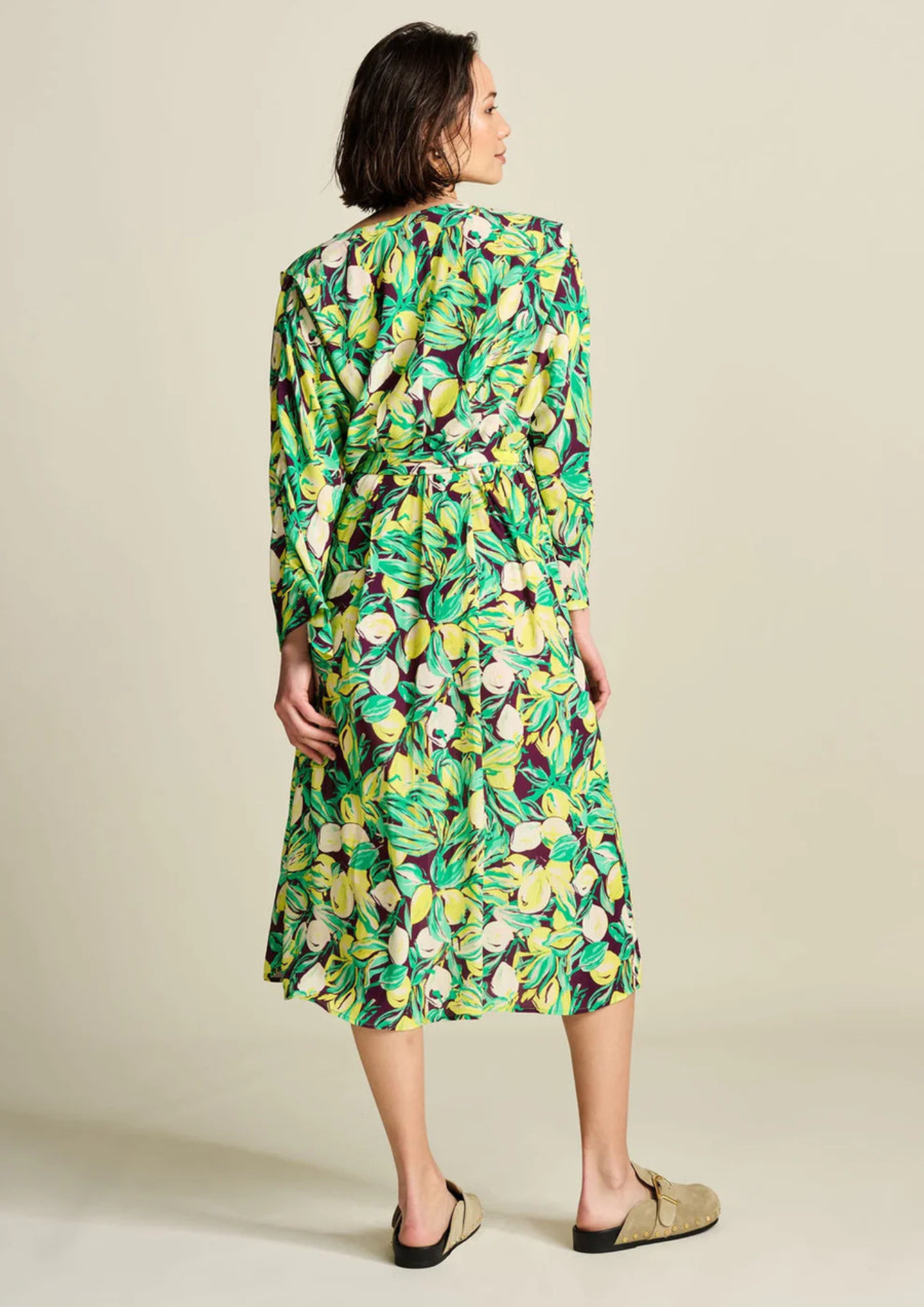 POM Dress - Lemon Tree Crinkle