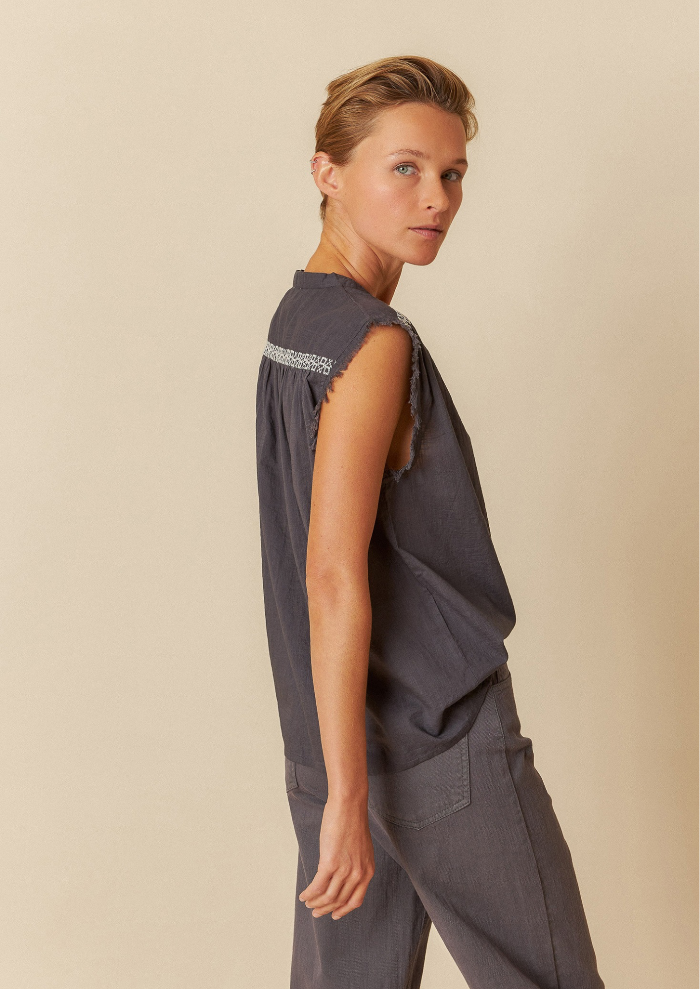 Indi & Cold Lore 100% Organic Cotton Woven Shirt