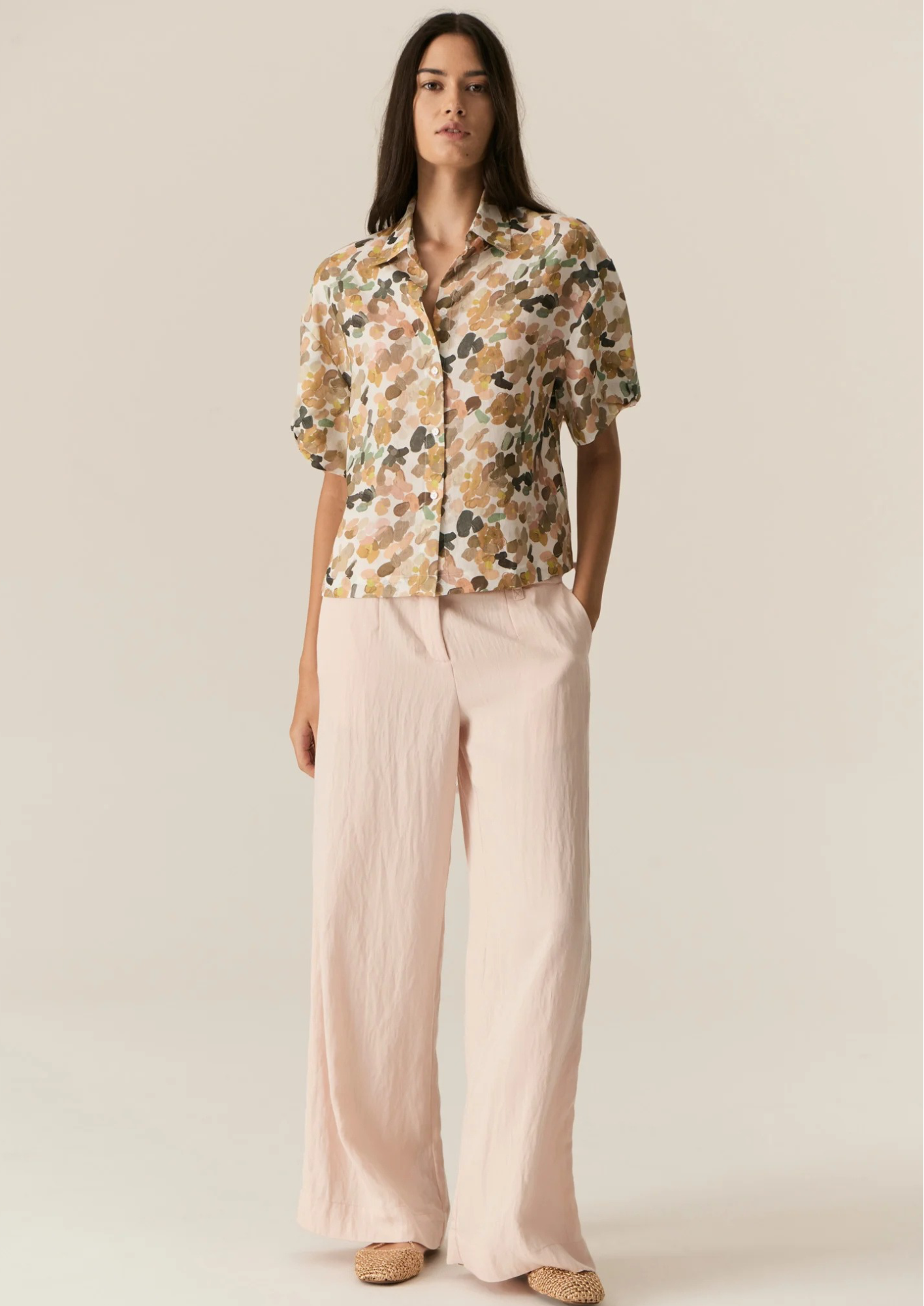 POL Speckle Shirt - Speckle Print