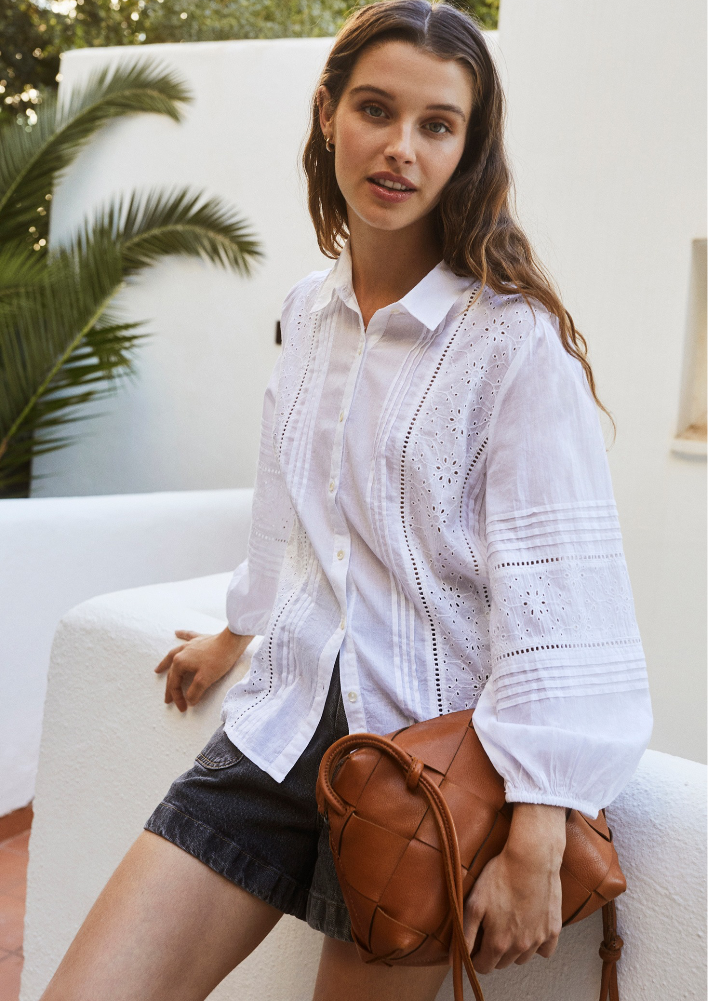 Indi & Cold Blanco 100% Organic Cotton Woven Shirt
