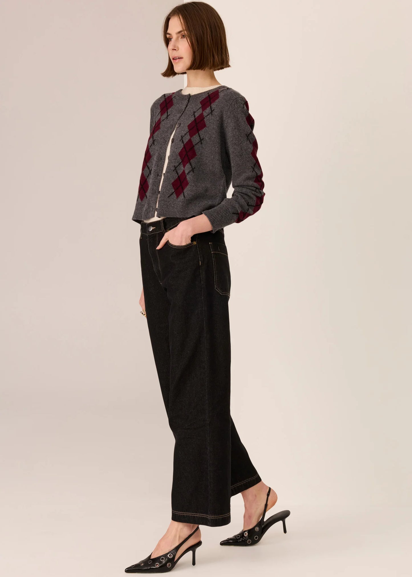 POL - Andie Crop Jean - Dark Wash