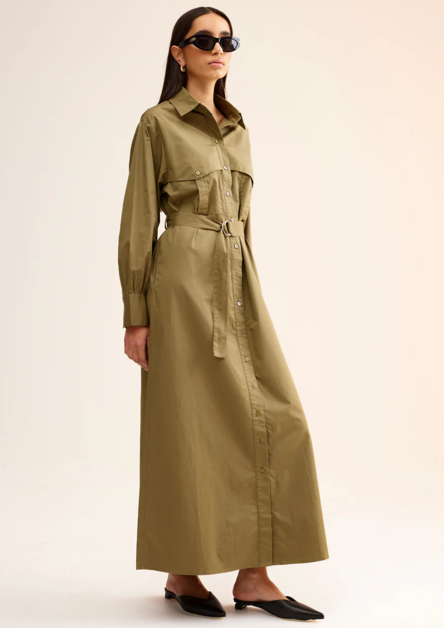 Kinney - Margot Dress - Olive
