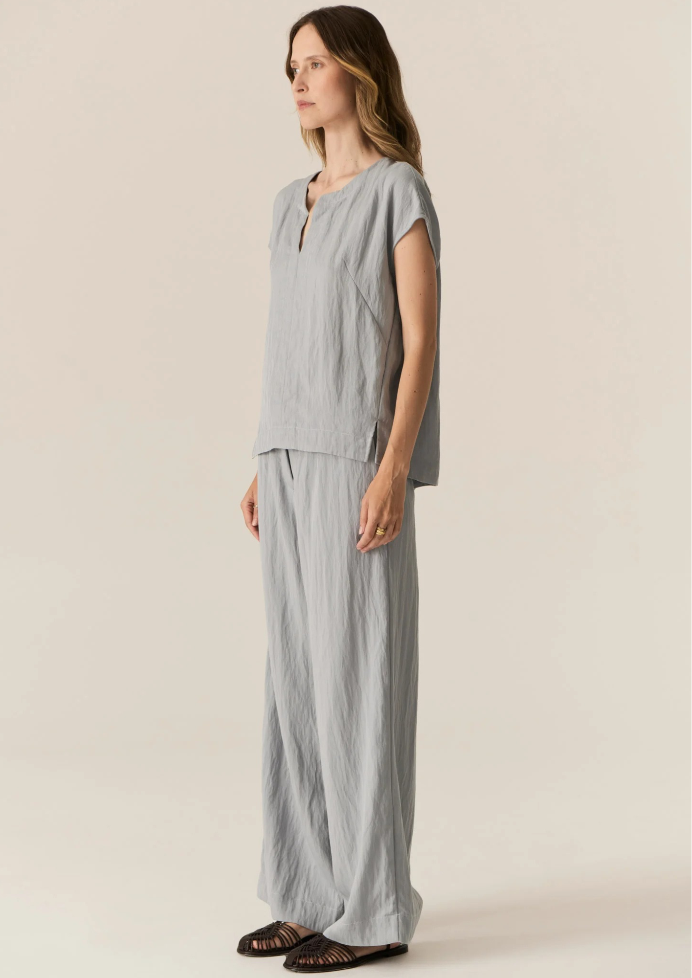 POL Faire Belt Pant - Sky