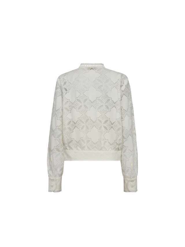 Mos Mosh - Monia Yen Lace Shirt - Ecru