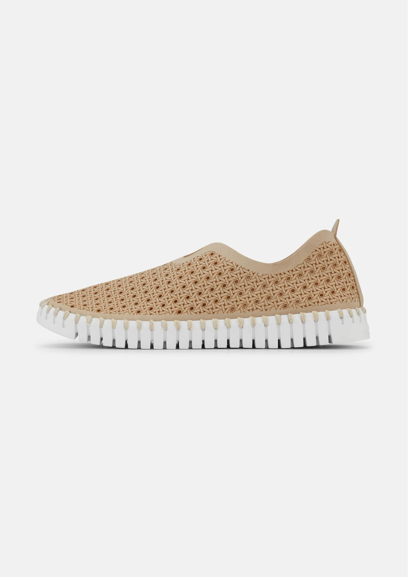 Ilse Jacobsen - Tulip Shoes Braided Latte White TULIP4031