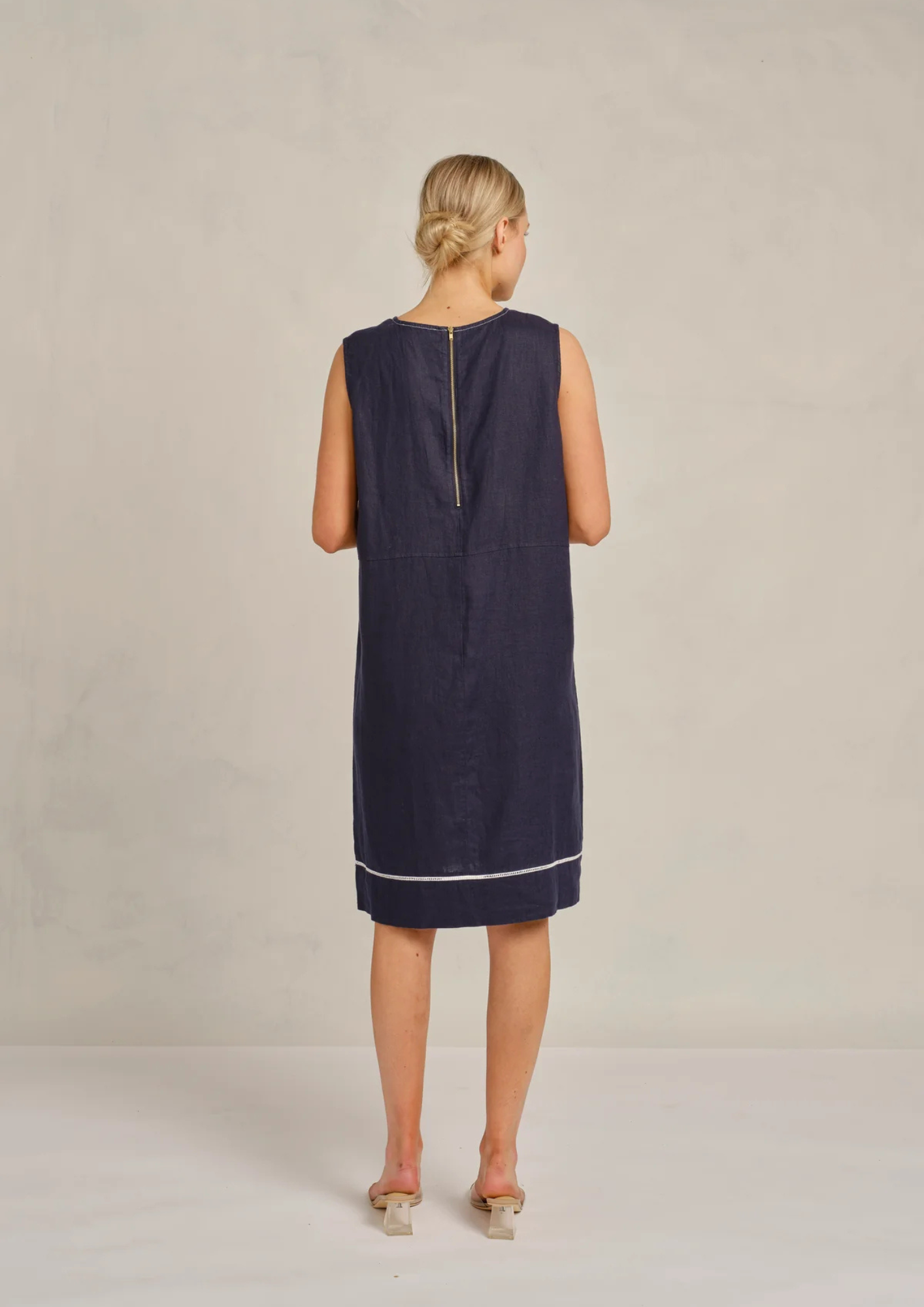 Alessandra Chiara Dress - Navy