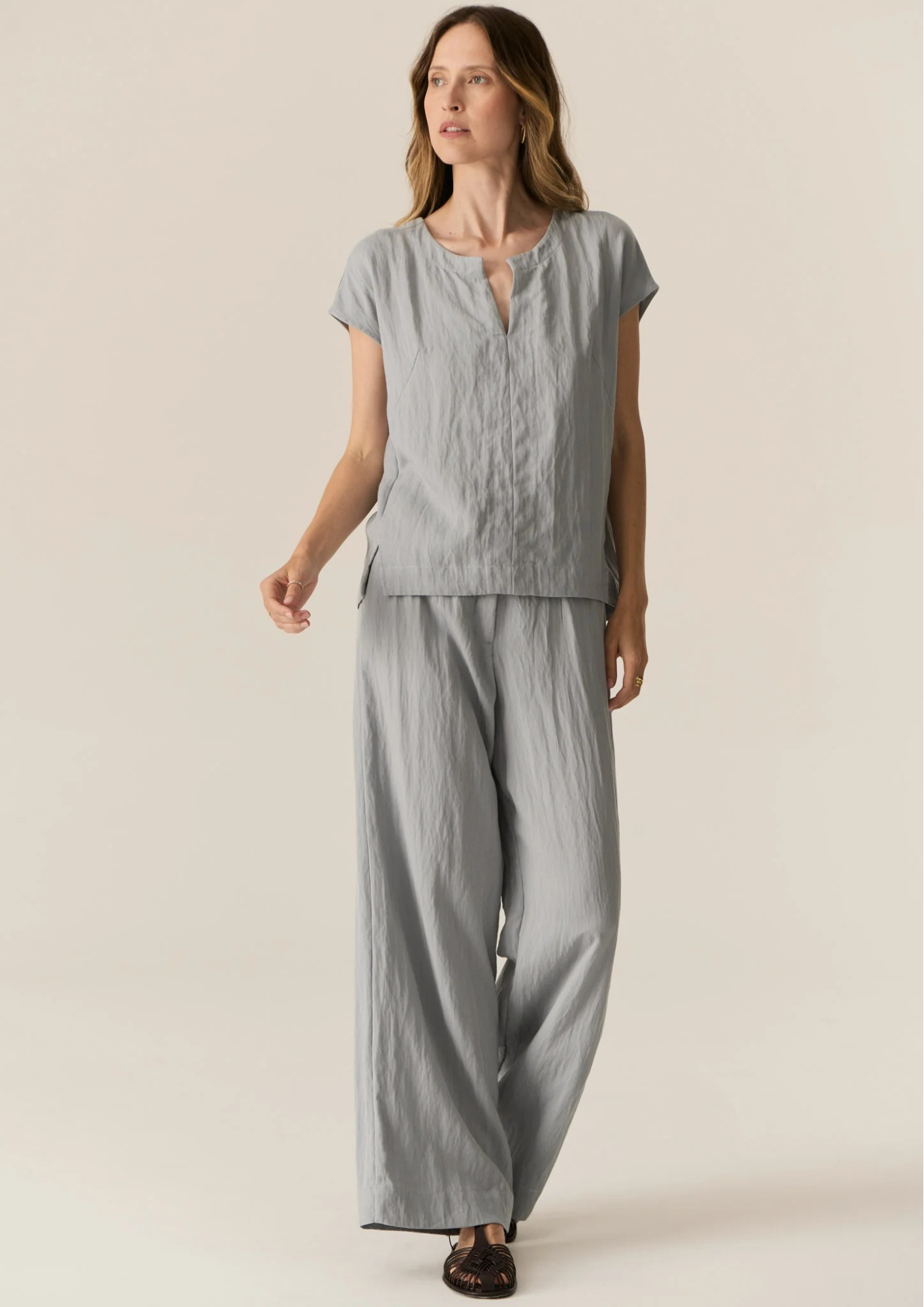 POL Faire Belt Pant - Sky