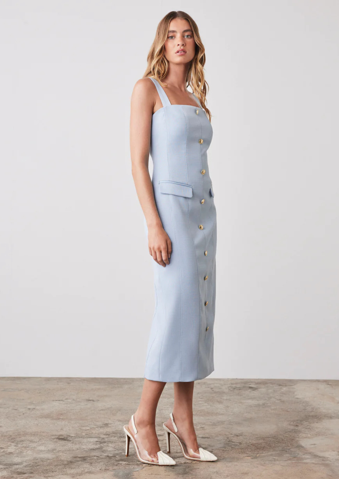 Esmaee Pivot Dress - Sky