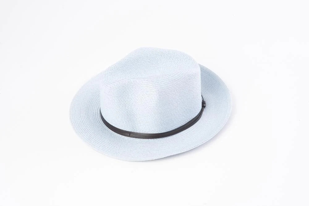 Travaux En Cours - Borsalino Hat Leather Strap Ciel/Baby Blue