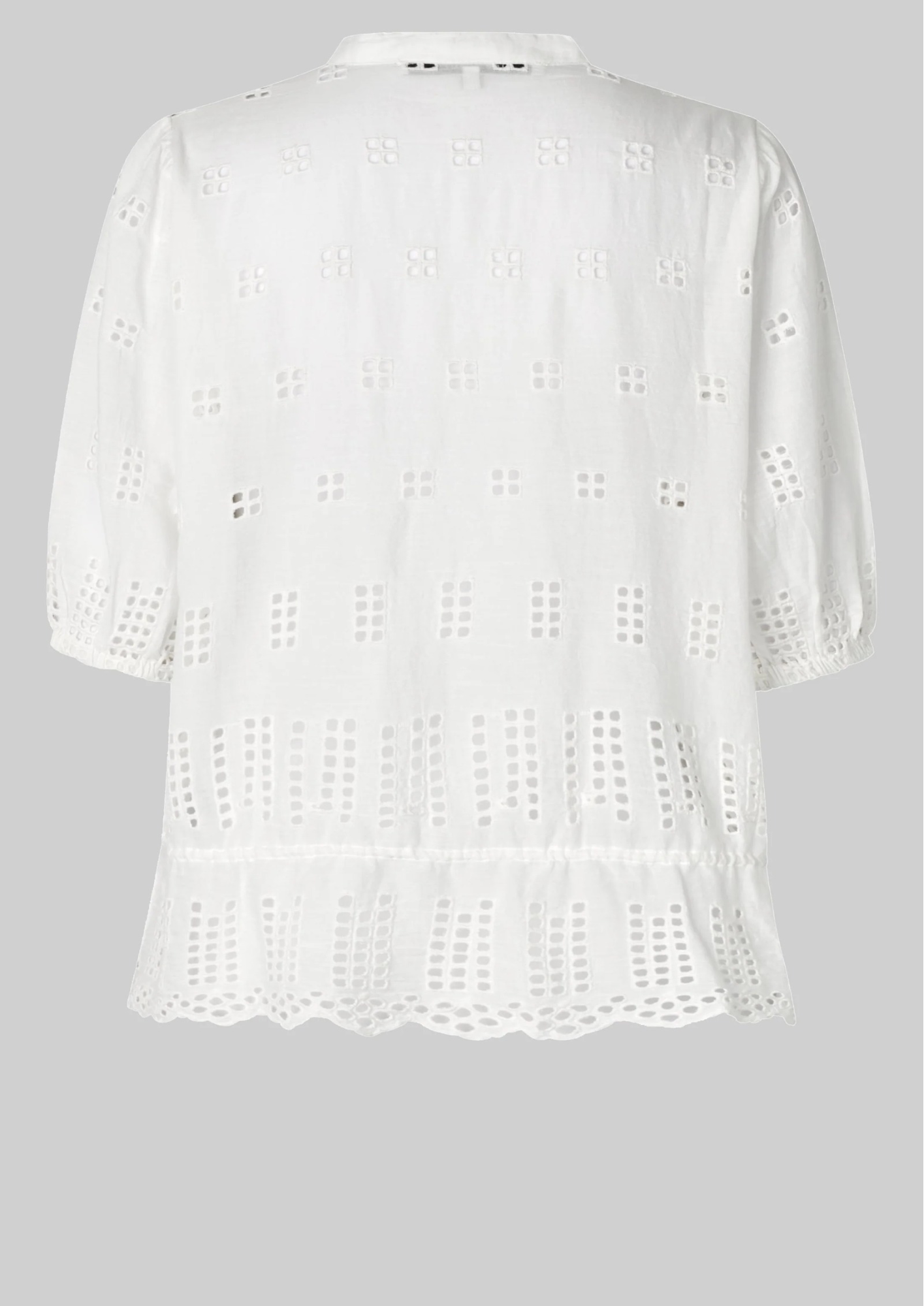 Second Female Elenore Broderie Shirt - White Alyssum