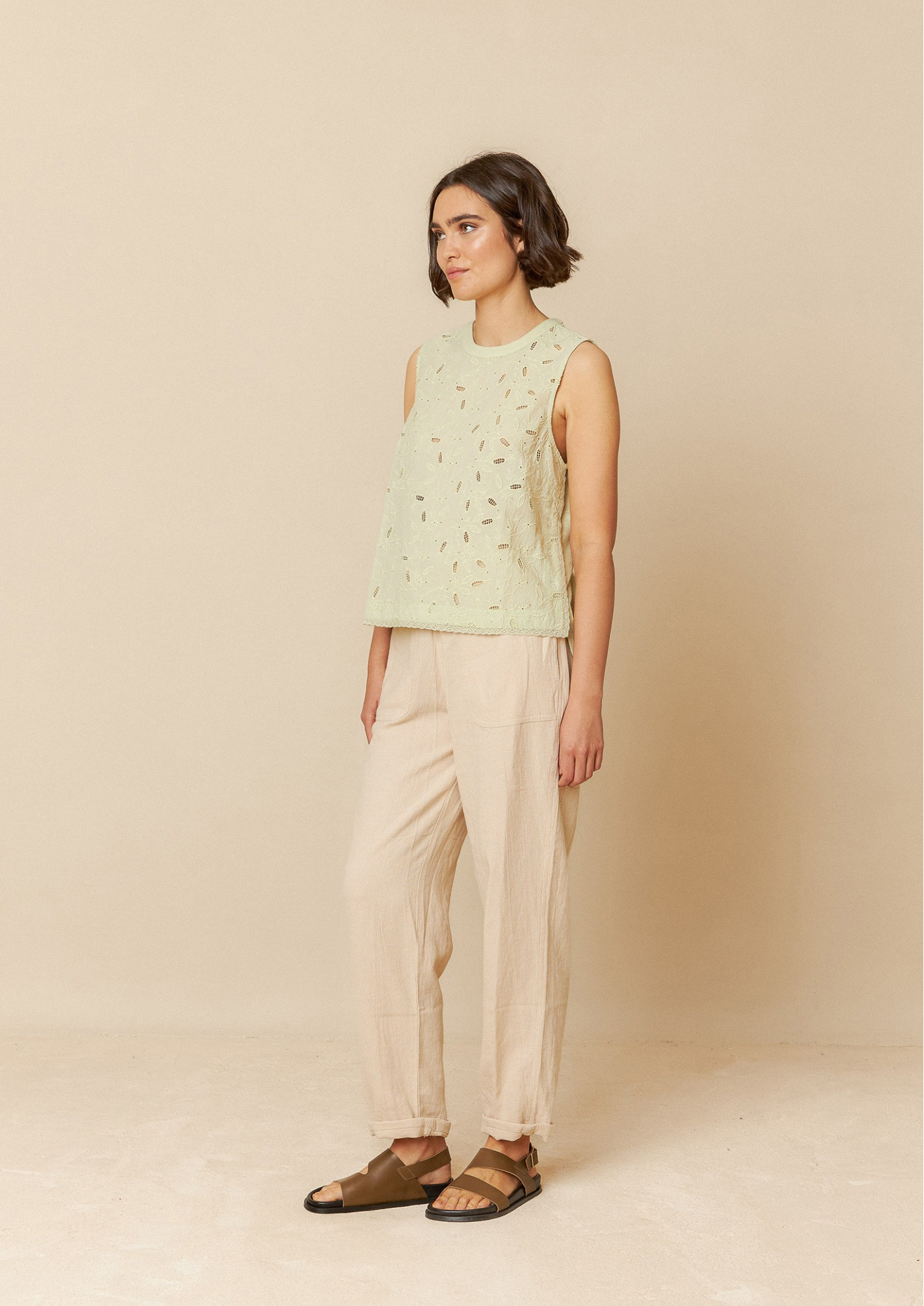 Indi & Cold Aloe Lace Combined T-Shirt