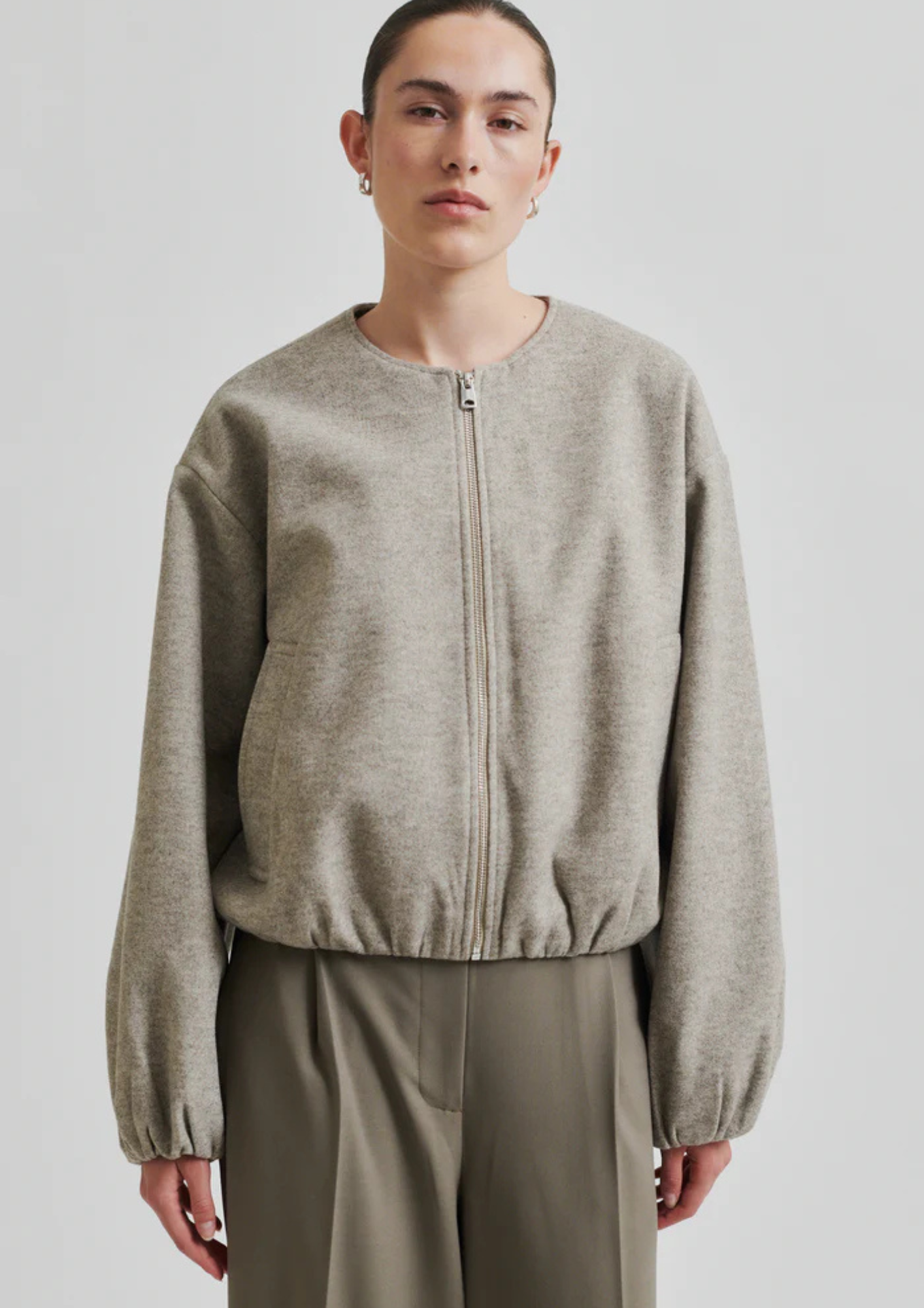 Second Female Dex Jacket - Beige Melange