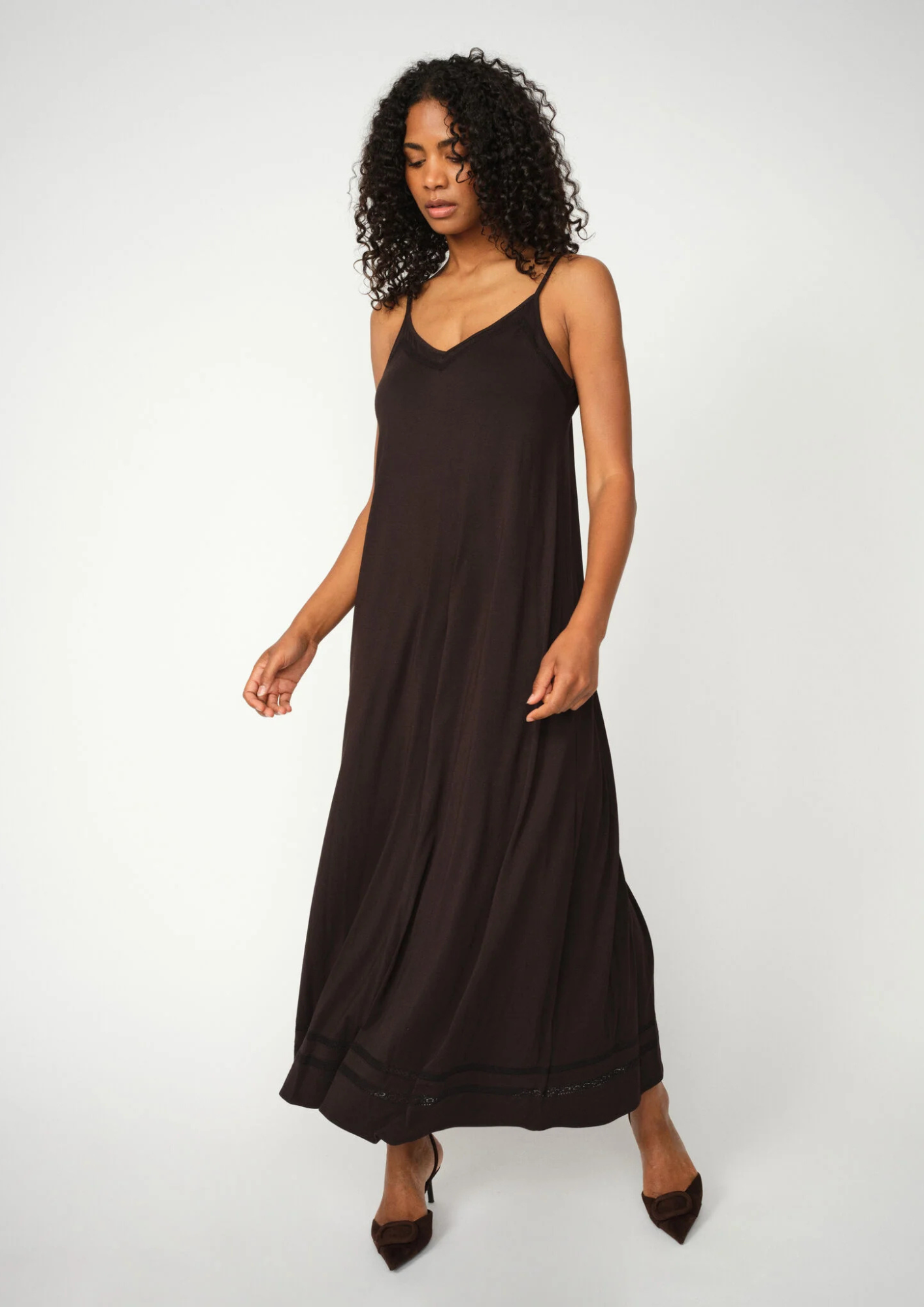 Mos Mosh - Carma Jersey Strap Dress - Black