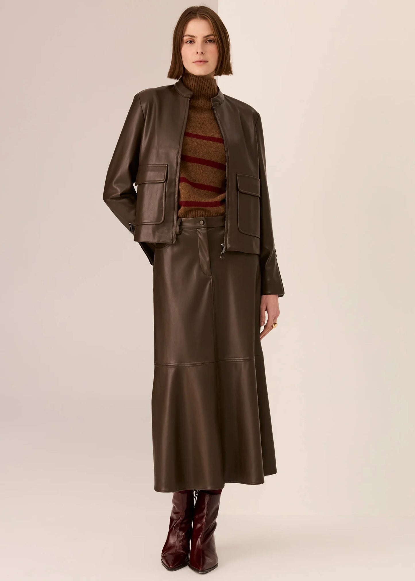 POL - Astor Stripe Knit - Toffee Stripe