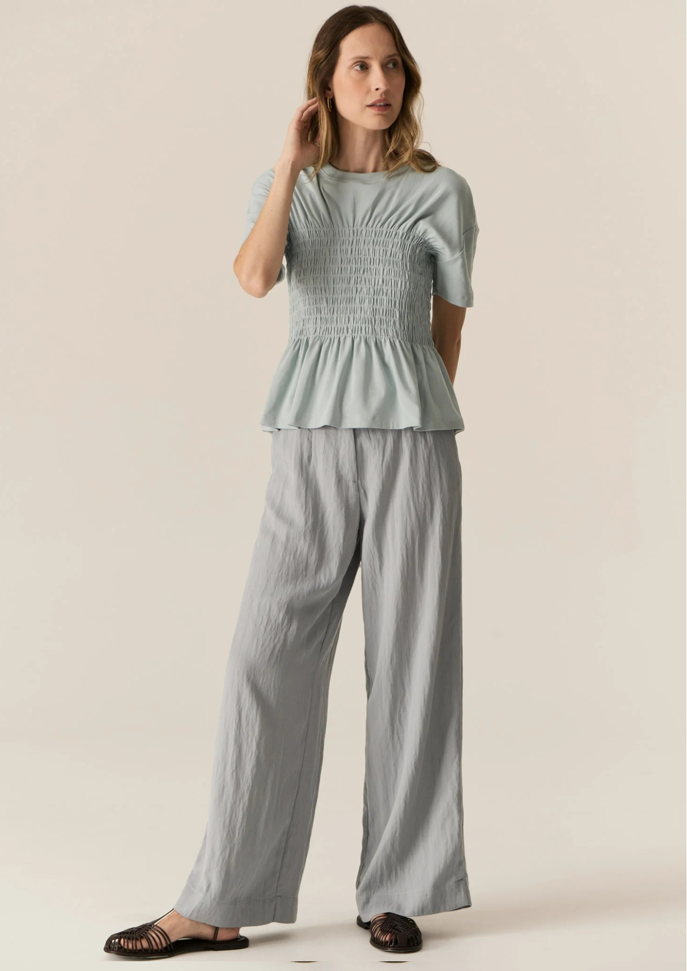 POL Faire Belt Pant - Sky