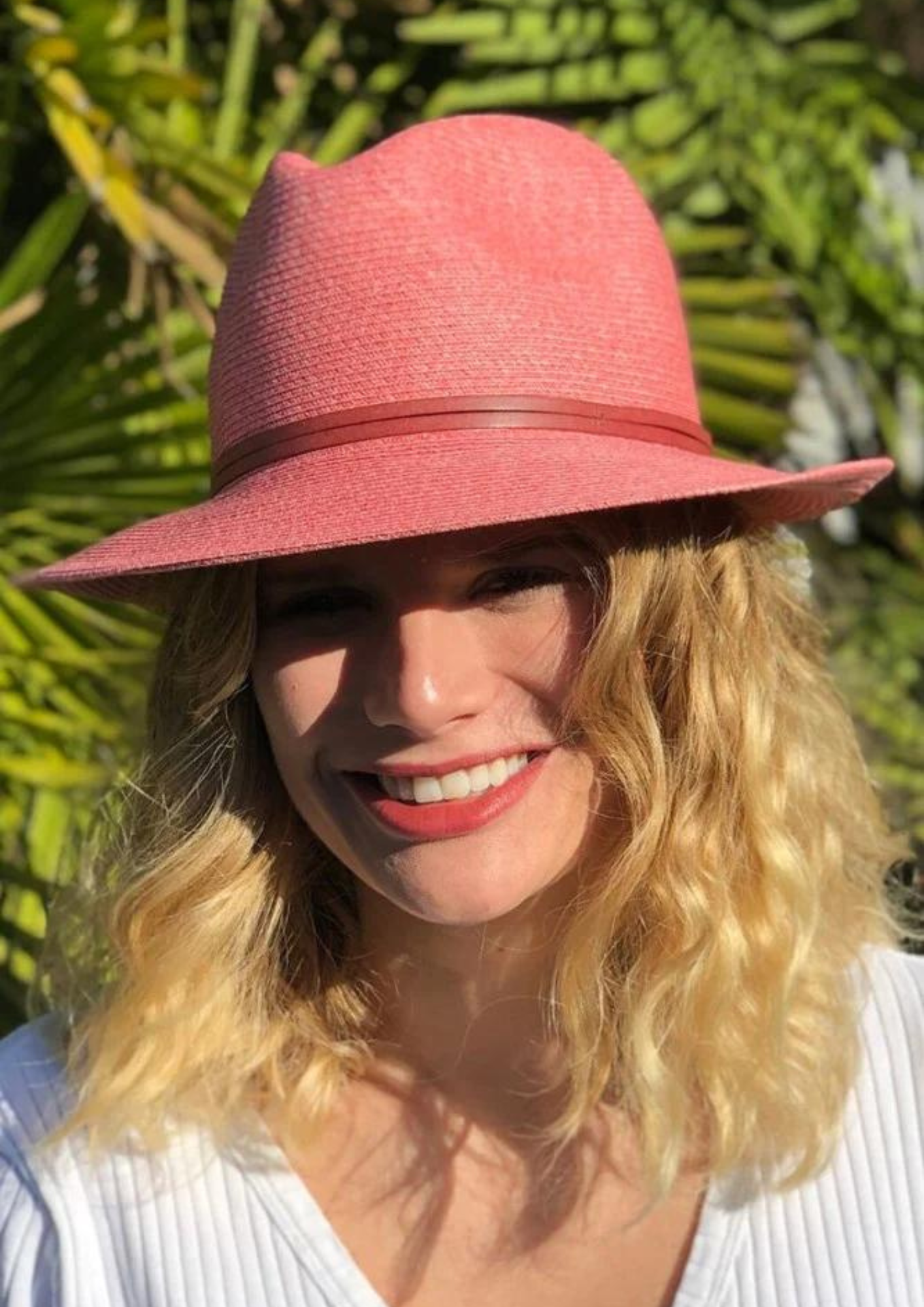 Travaux En Cours - Borsalino Hat Leather Strap Rosa