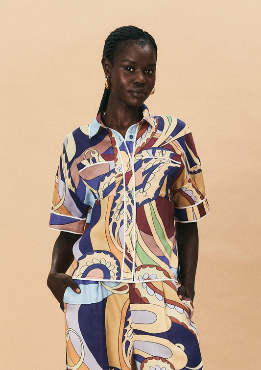 La Maise Dijon Shirt - Paisley Print