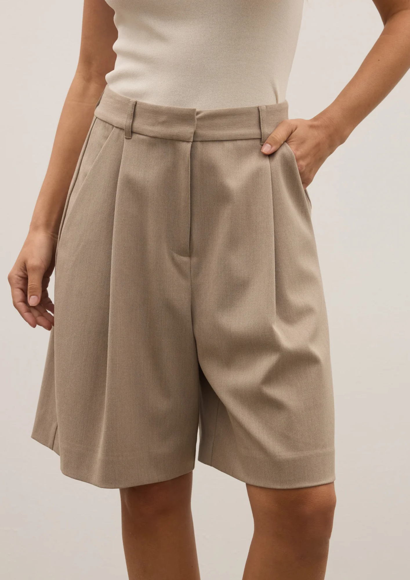 Bayse Mika Shorts - Stone