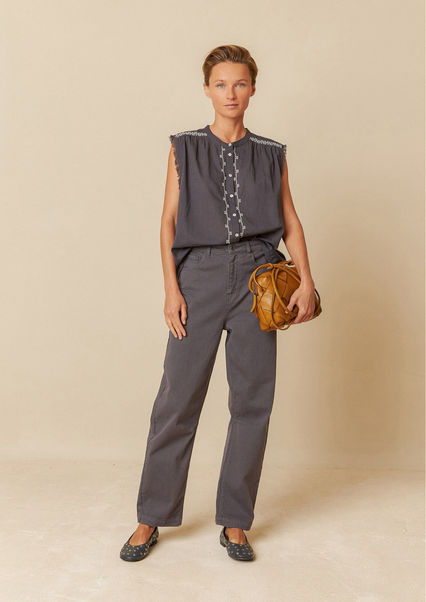 Indi & Cold Lore 100% Organic Cotton Woven Shirt