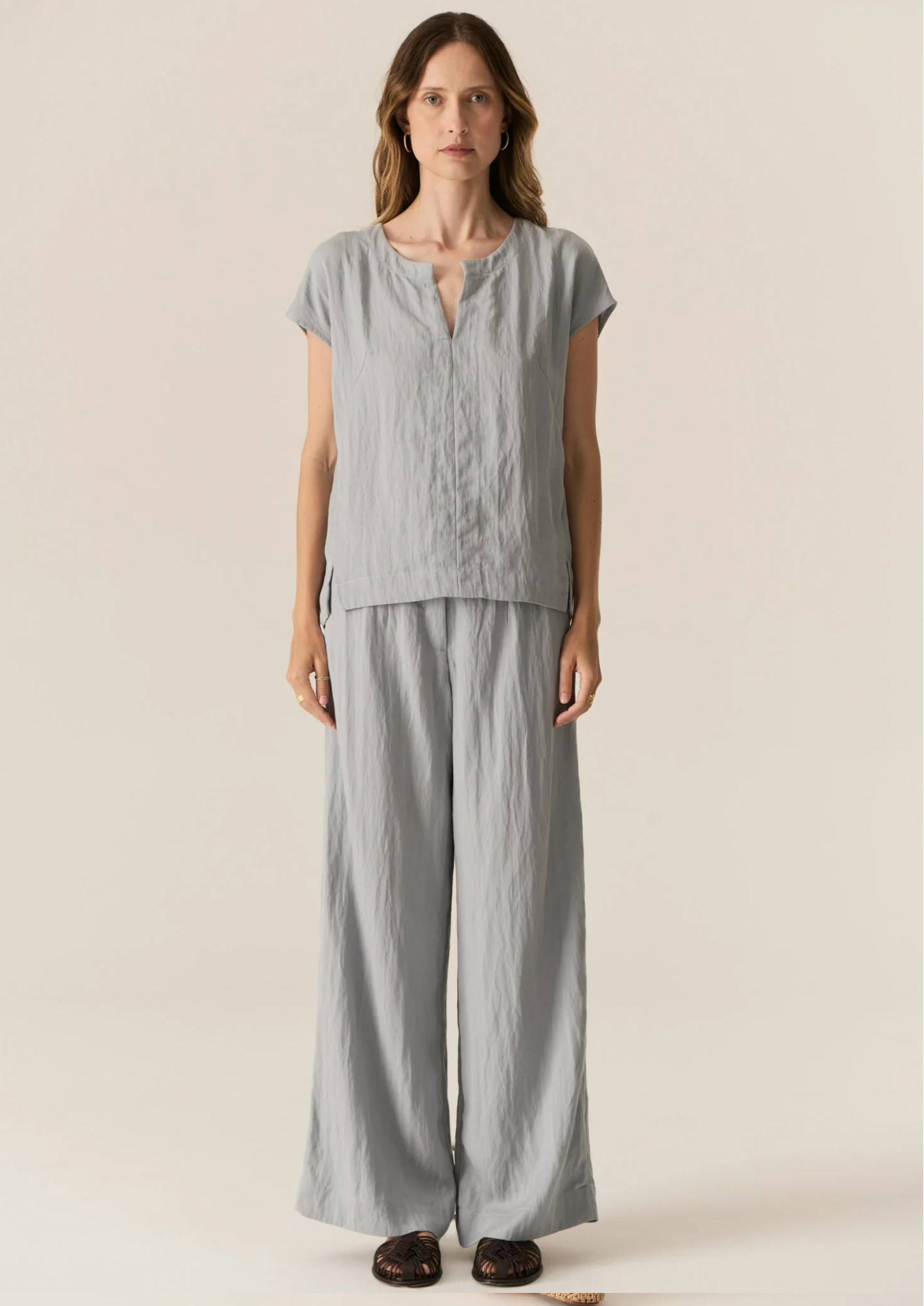 POL Faire Belt Pant - Sky
