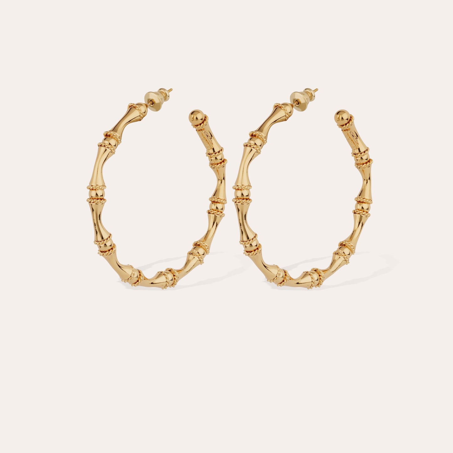 GAS BIJOUX - Bamboo Hoop Earrings