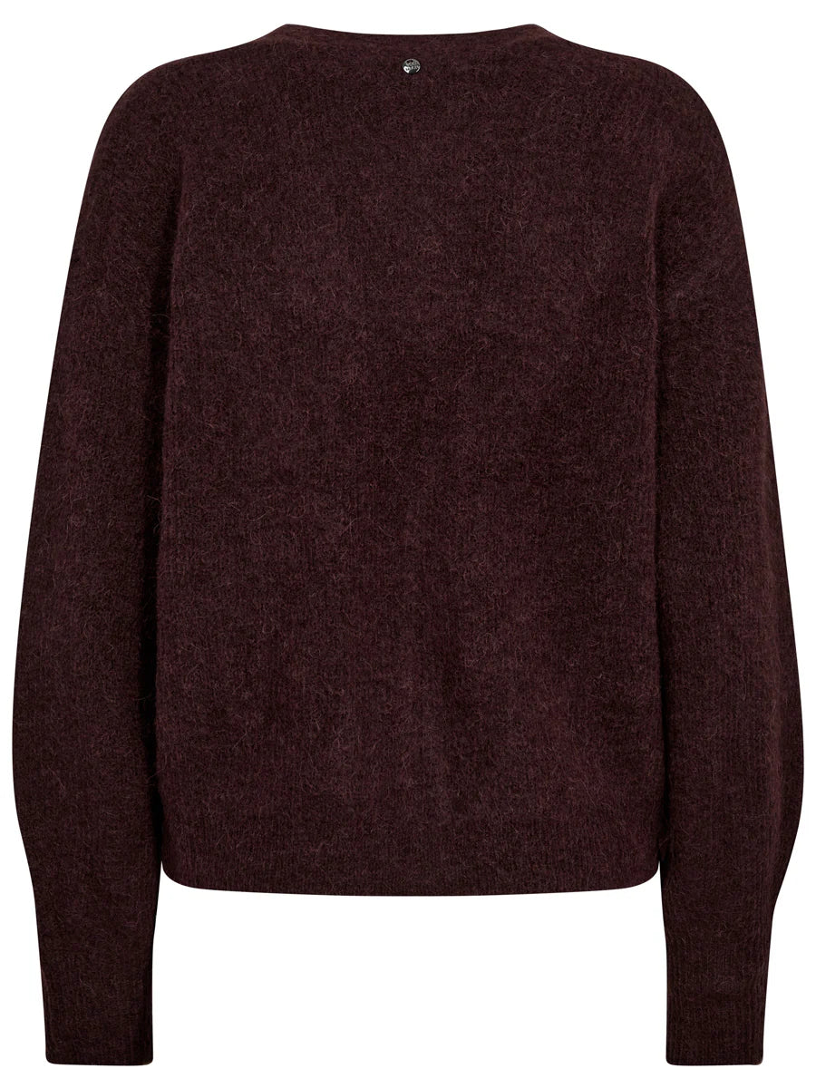 Mos Mosh Thora V-neck Cardigan - Fudge