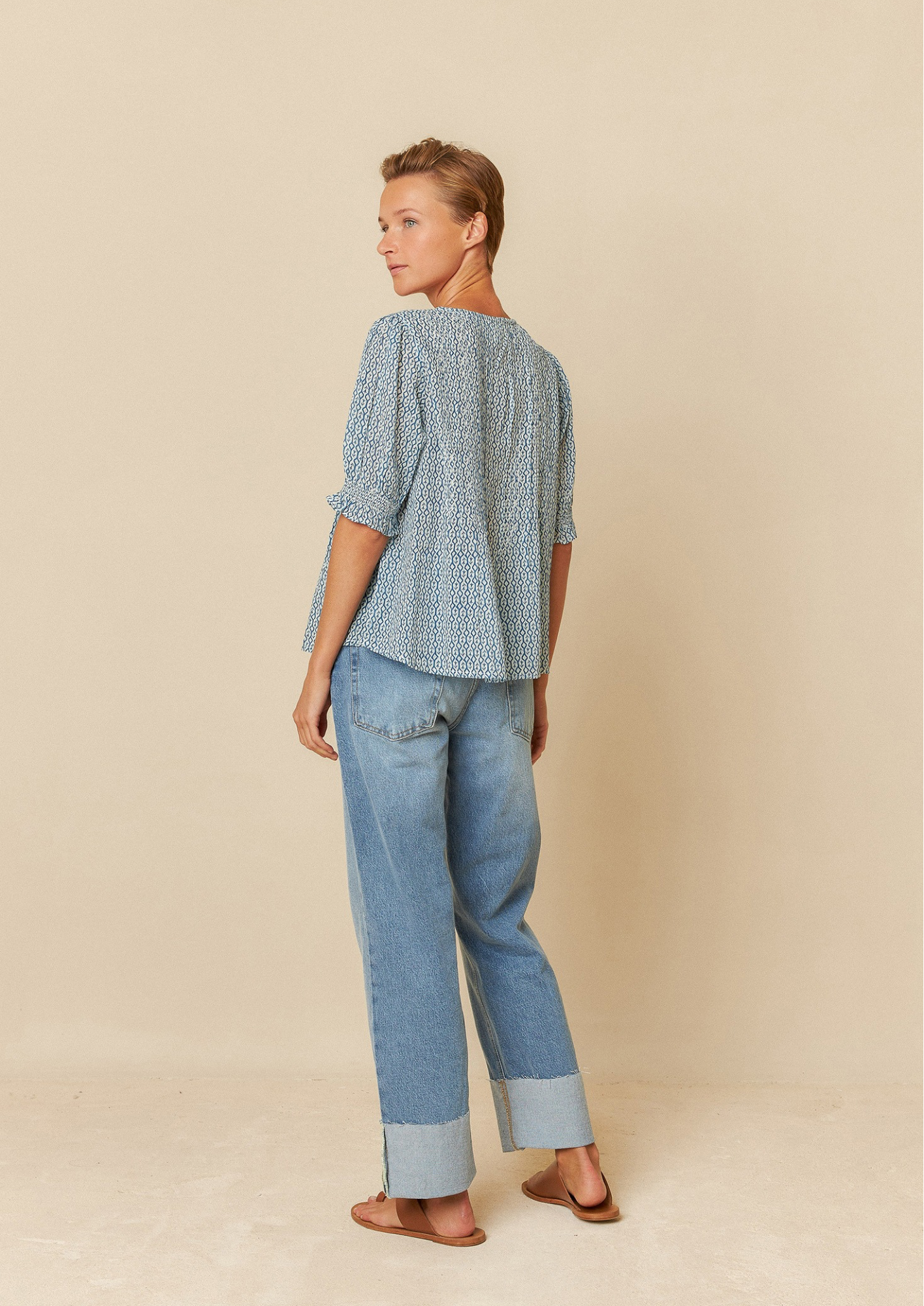 Indi & Cold Indigo Cotton Woven Shirt
