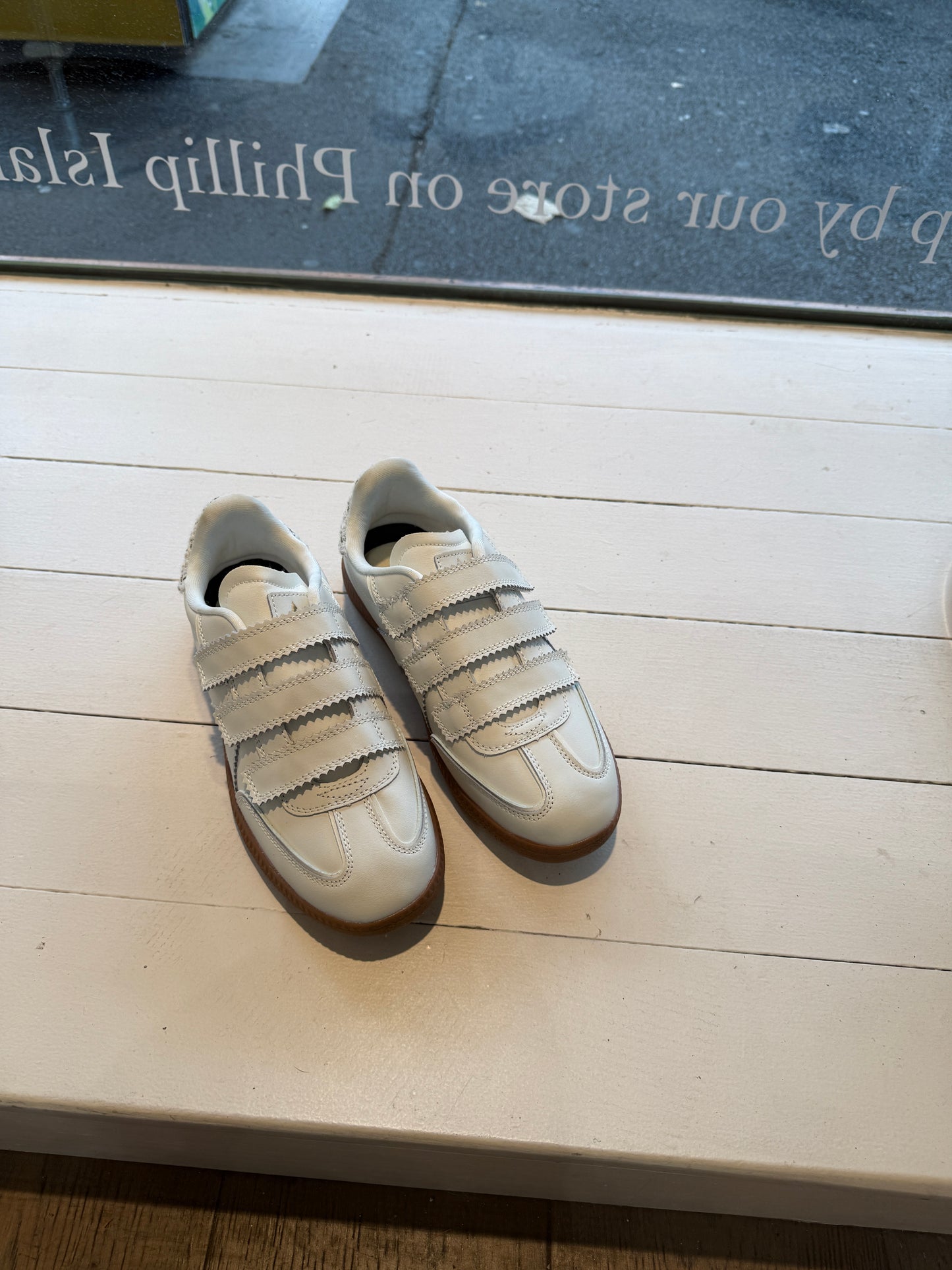 ASFVLT SNEAKERS elite classic Velcro white grey tweed