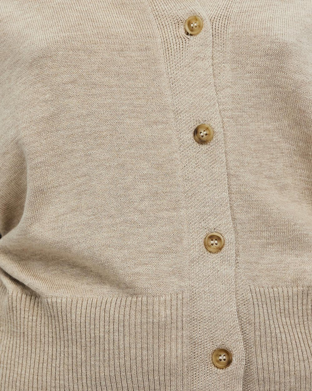 WHITE By FTL Dacey Cardigan - Oatmeal