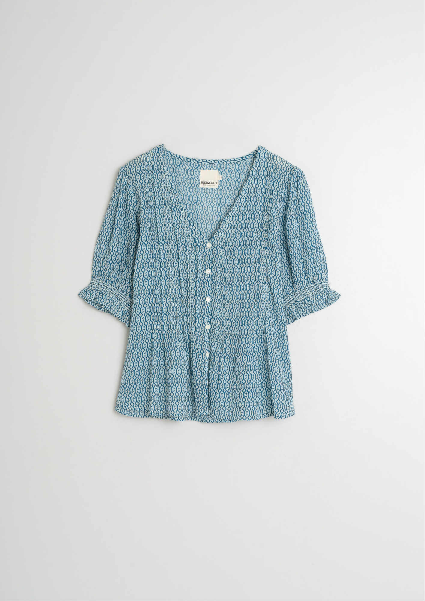 Indi & Cold Indigo Cotton Woven Shirt