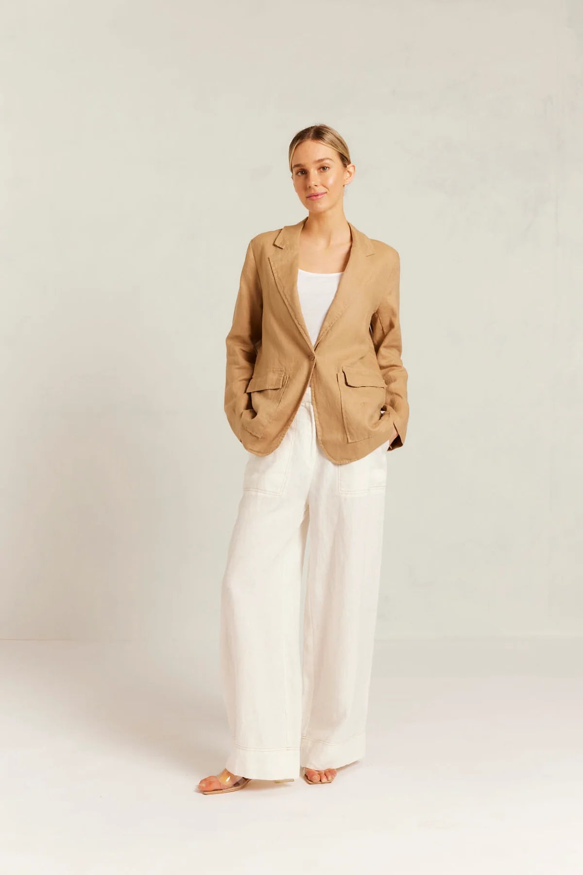 Alessandra Devon Blazer - Latte