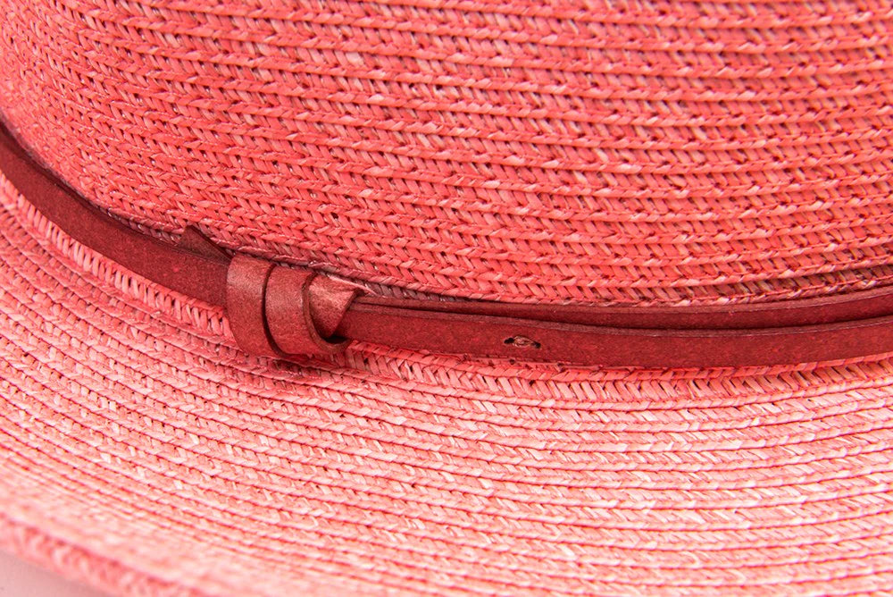 Travaux En Cours - Borsalino Hat Leather Strap Rosa