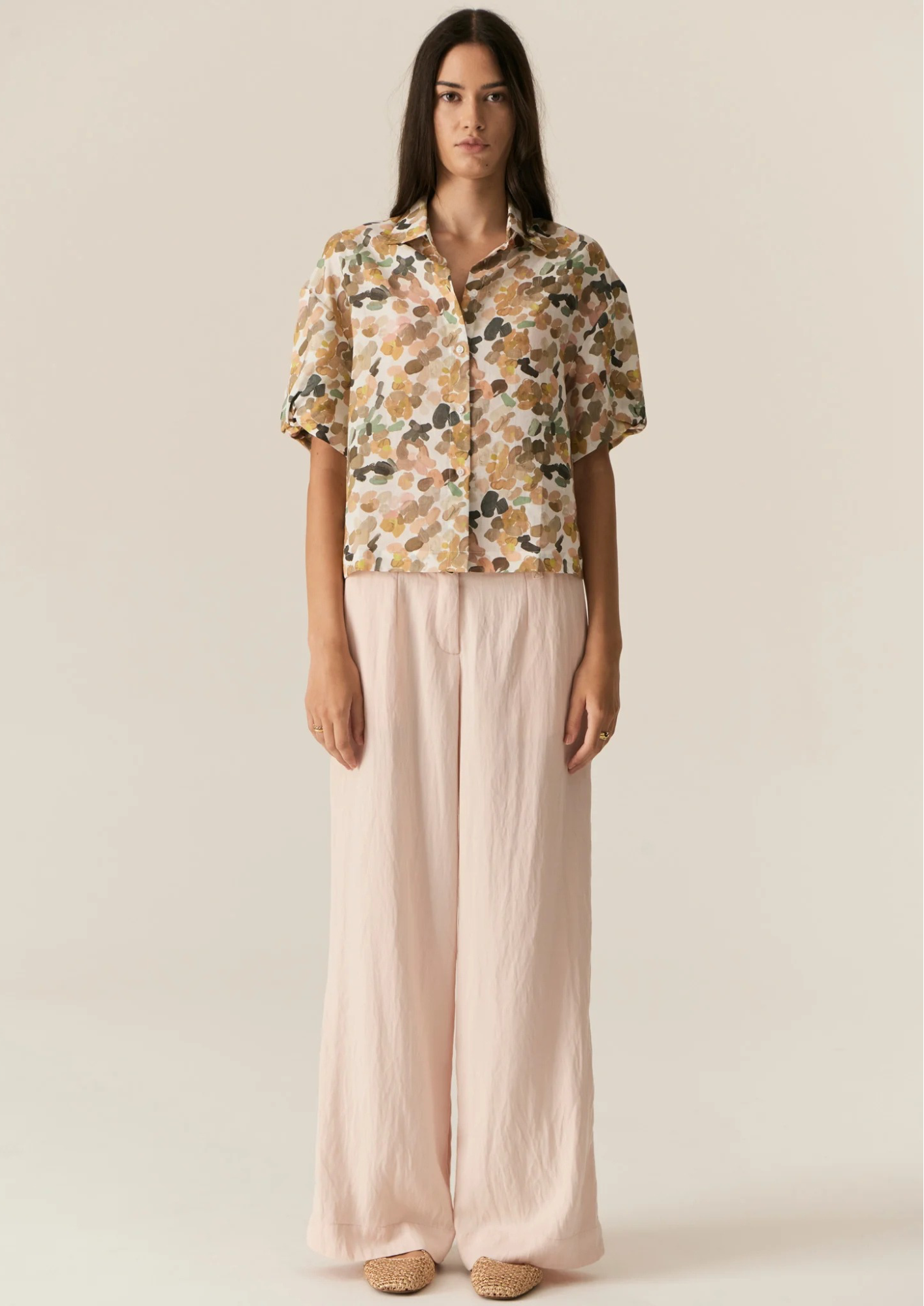 POL Speckle Shirt - Speckle Print