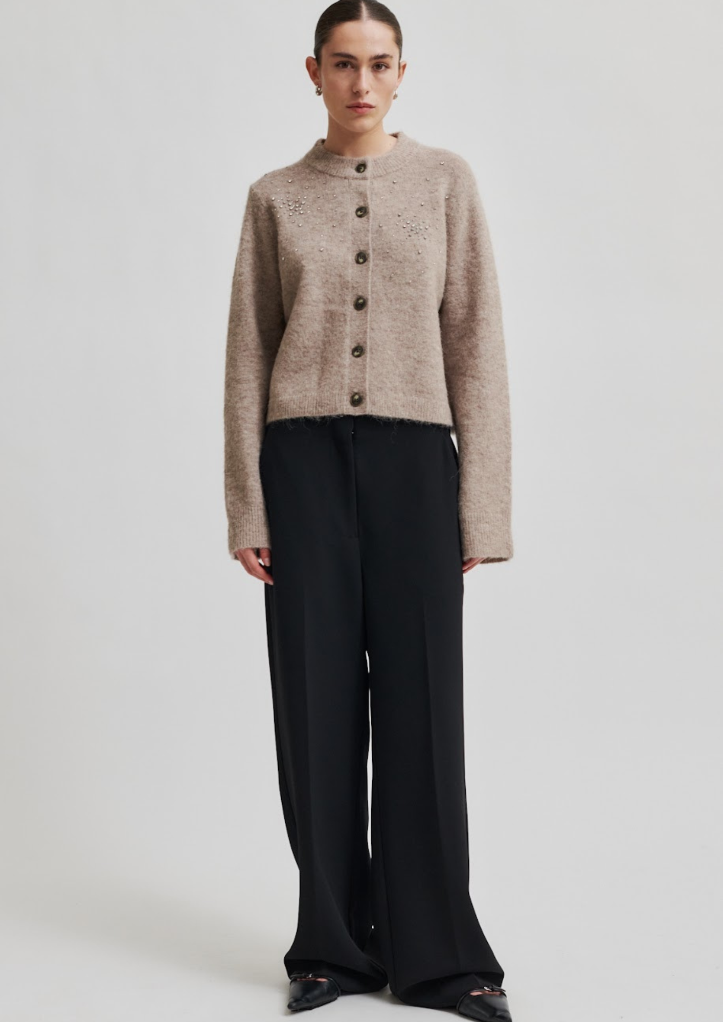 Second Female Fique Straight Leg Pant -Black