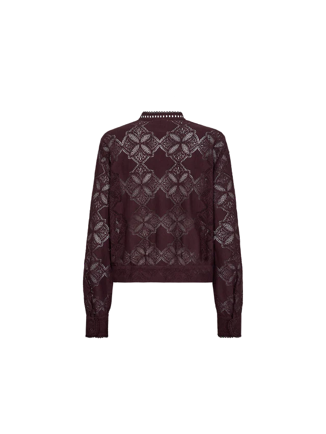 Mos Mosh - Monia Yen Lace Shirt - Fudge