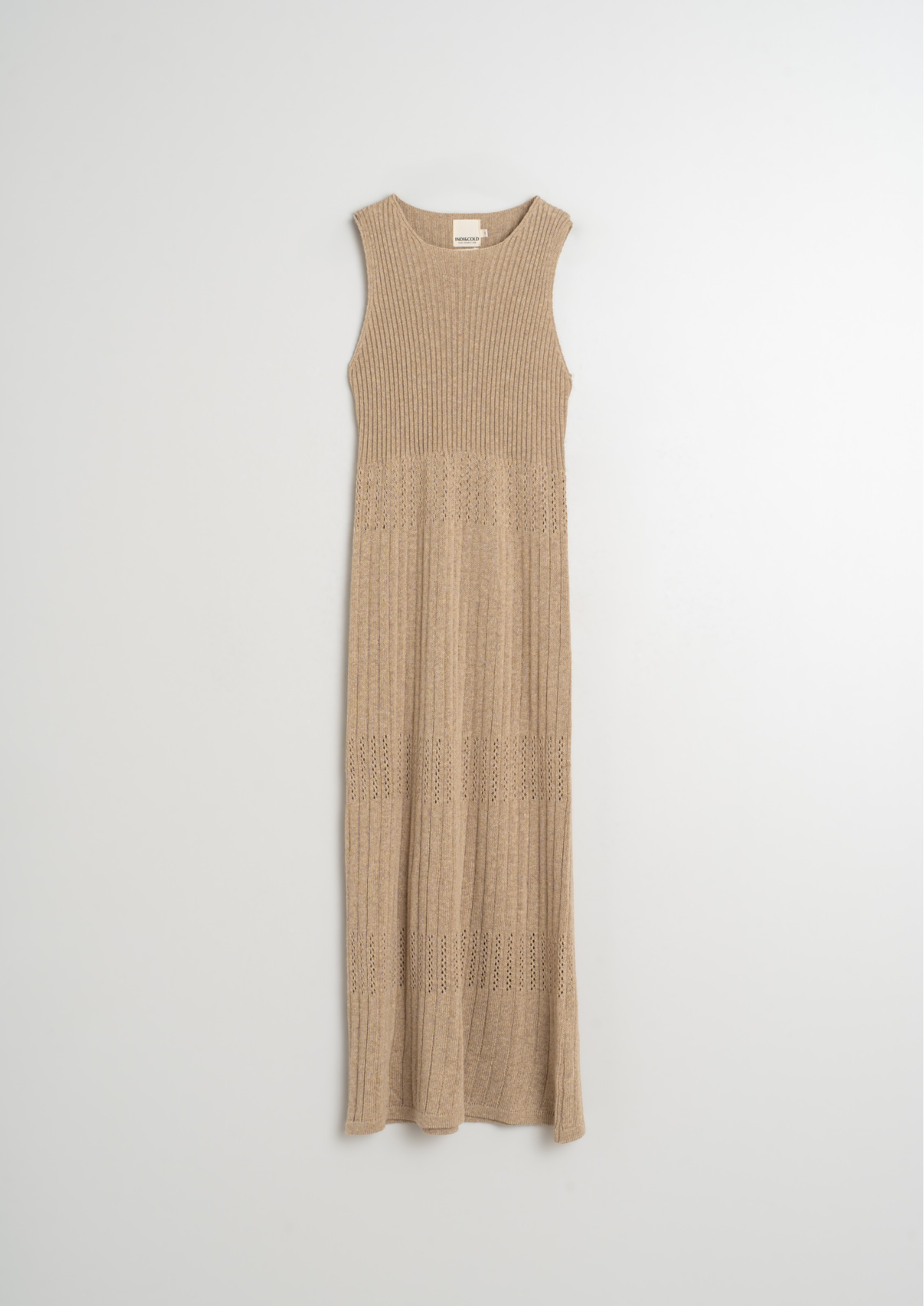 Indi & Cold Lino Ribbed Knit Dress