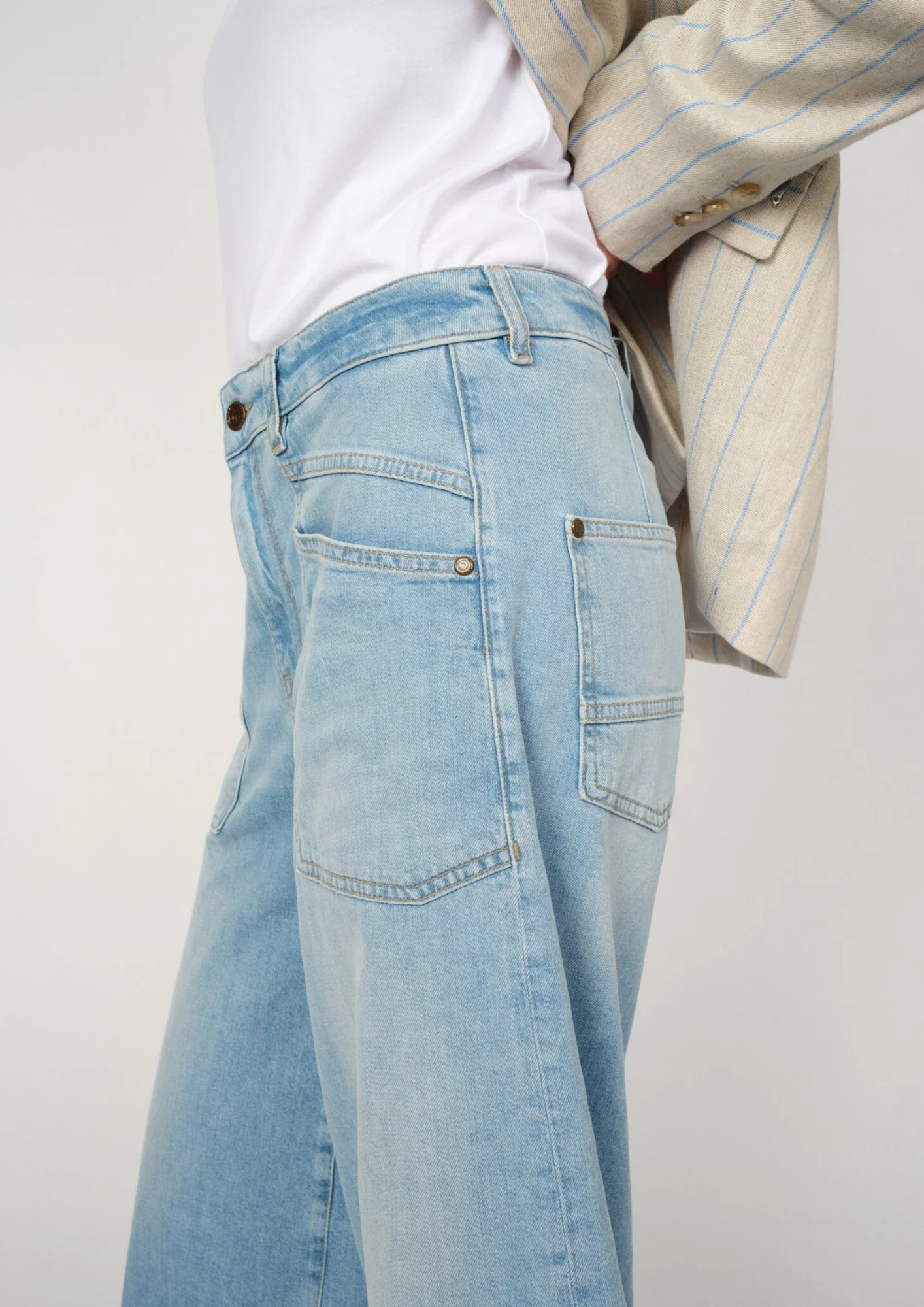 Mos Mosh - Culottes Sagan Jeans - Light Blue