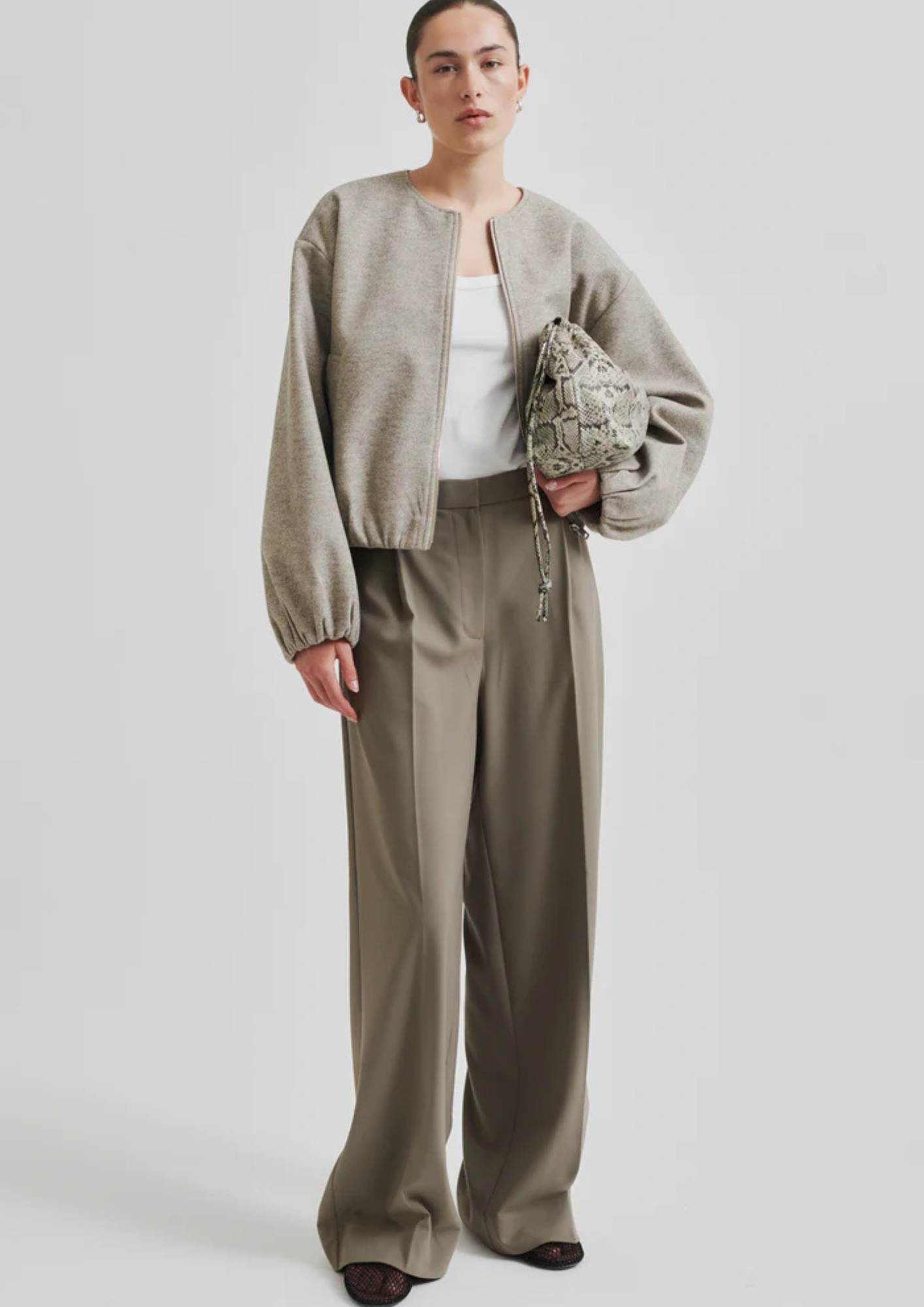 Second Female Dex Jacket - Beige Melange