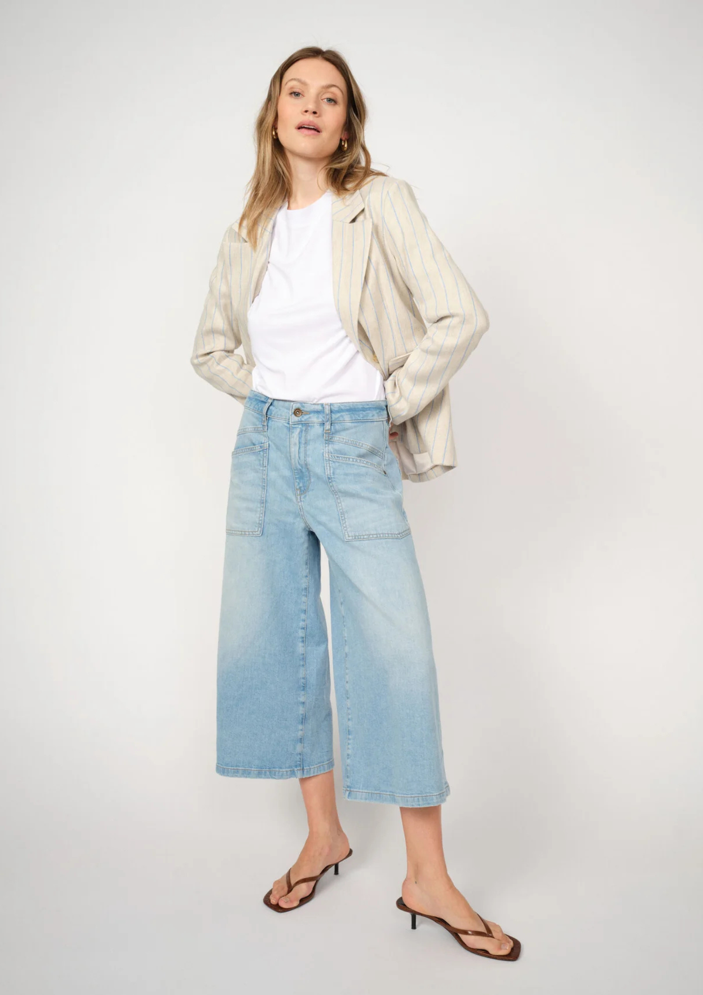 Mos Mosh - Culottes Sagan Jeans - Light Blue
