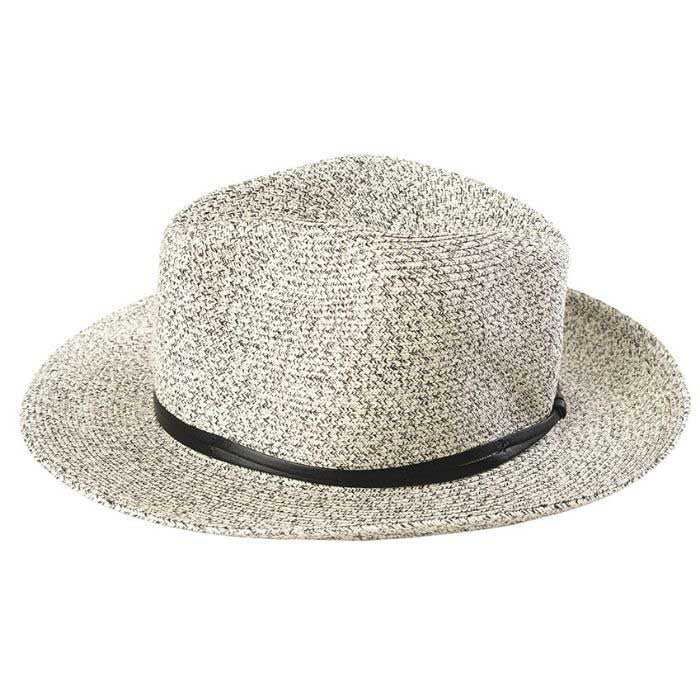 Travaux En Cours - Borsalino Hat Leather Strap Black/White