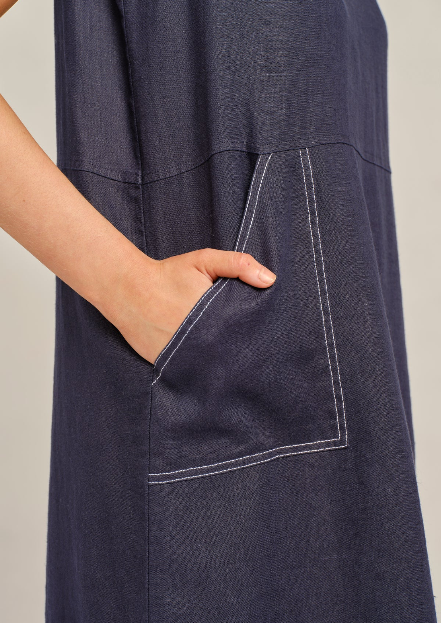 Alessandra Chiara Dress - Navy