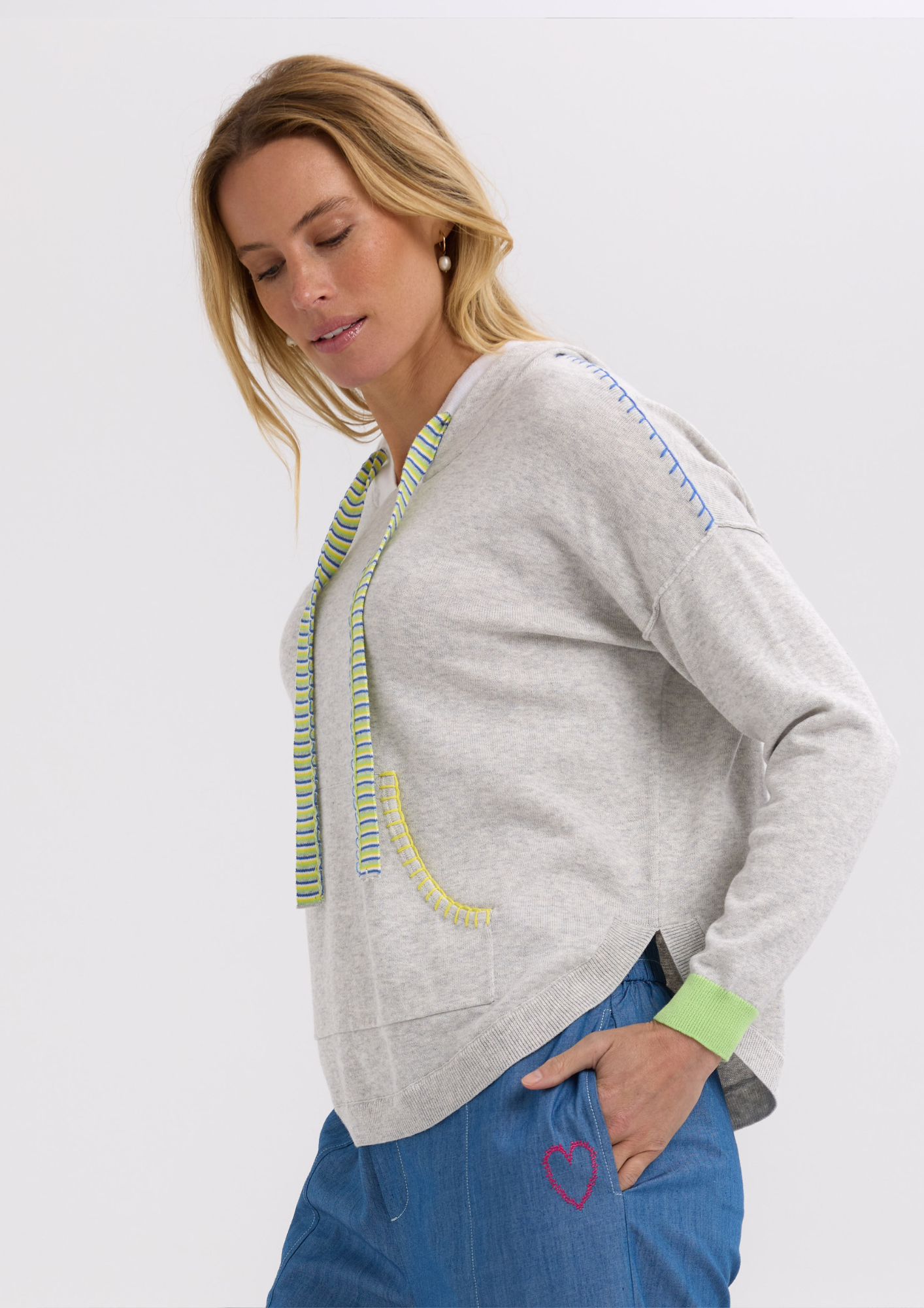 ZP7731 Joey Pocket Hoodie - Marl