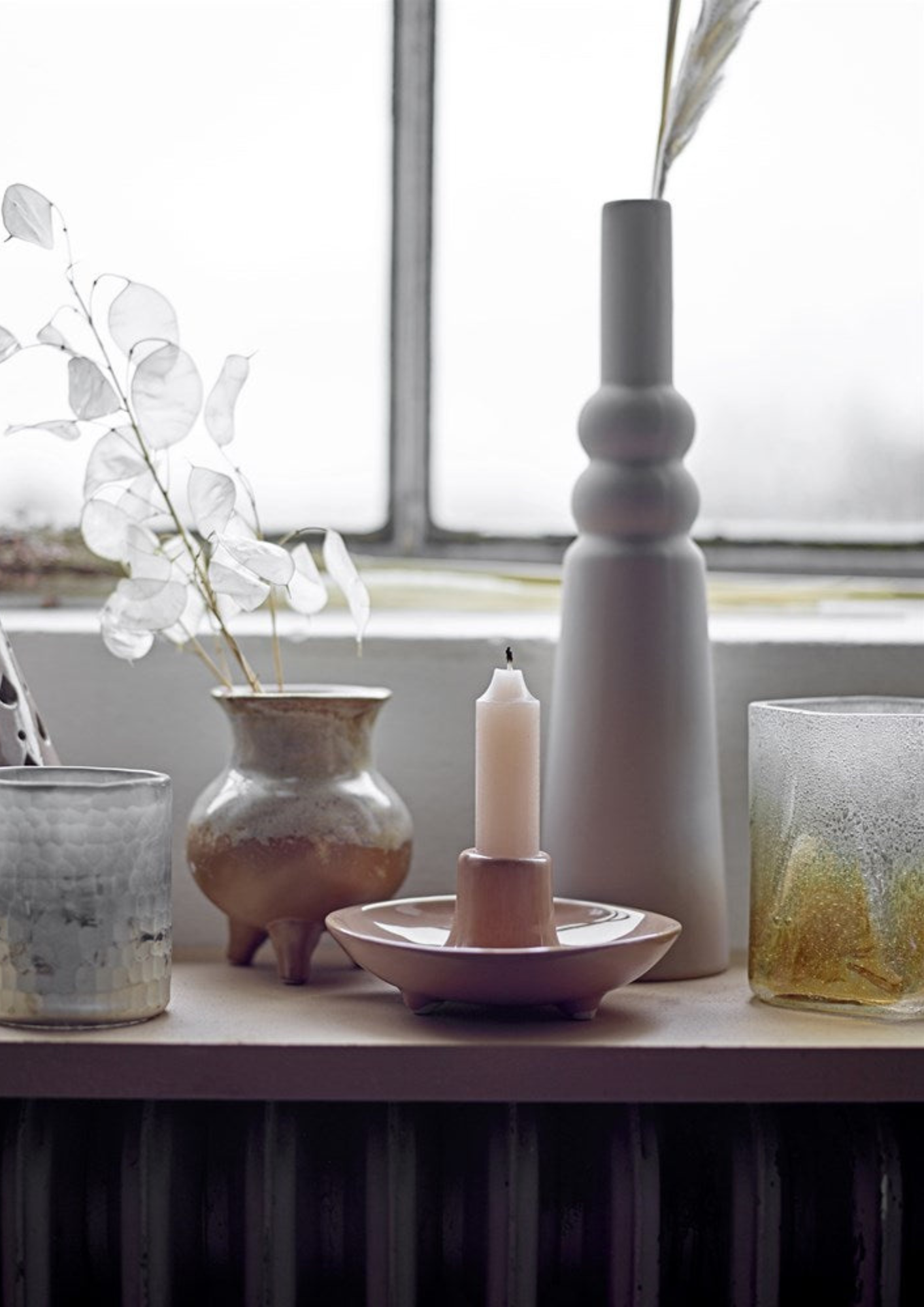 Bloomingville - Isolde Vase, Nature, Stoneware