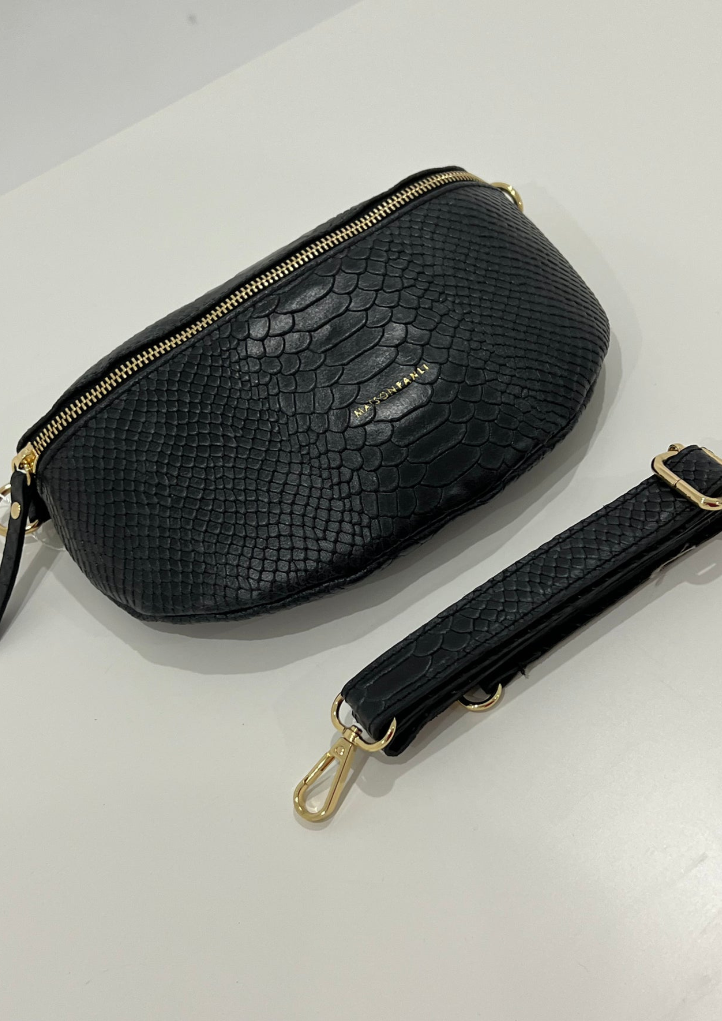 Maison Fanli - Black Snake Bumbag