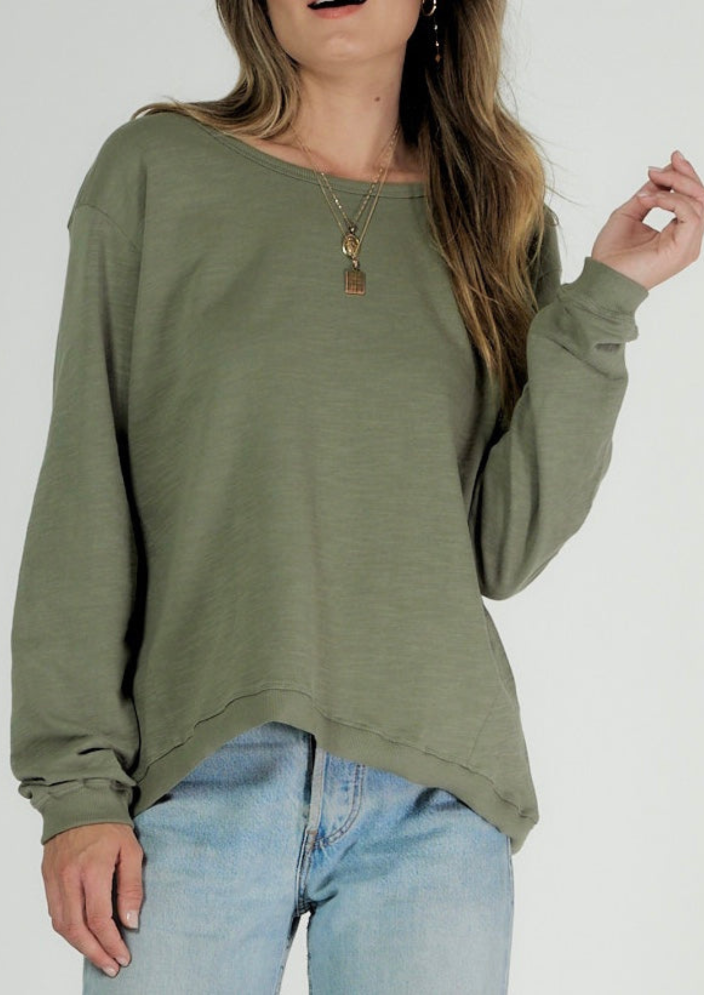 Cle’ Lucy Sweater Khaki