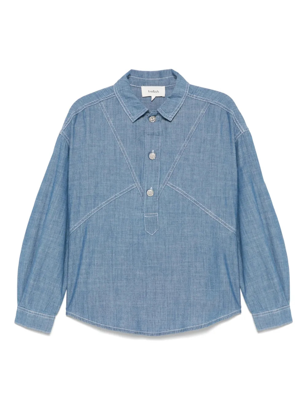 BA&SH Kool Kalea Shirt, Light Used Blue