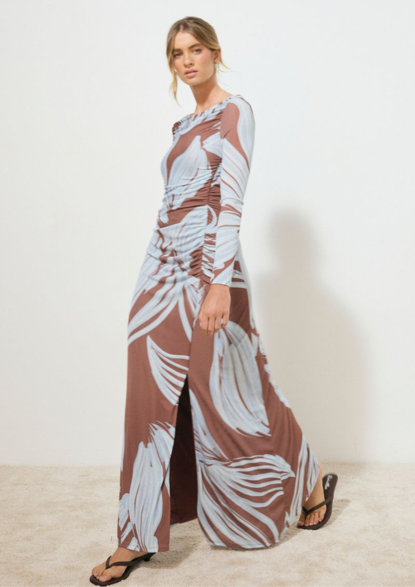 MON RENN Heirloom Floral Sleeved Dress