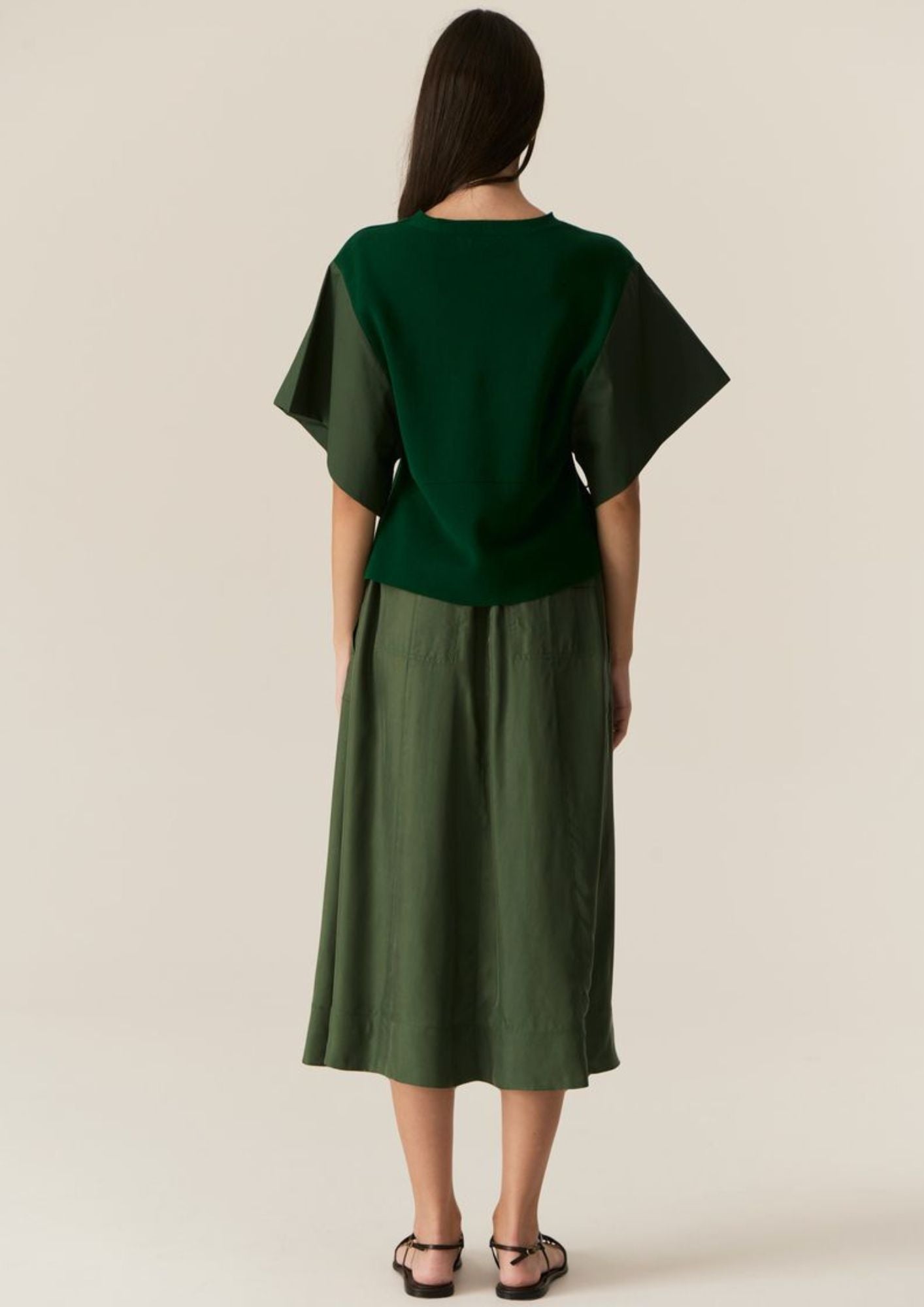 POL Henri Tie Skirt Green
