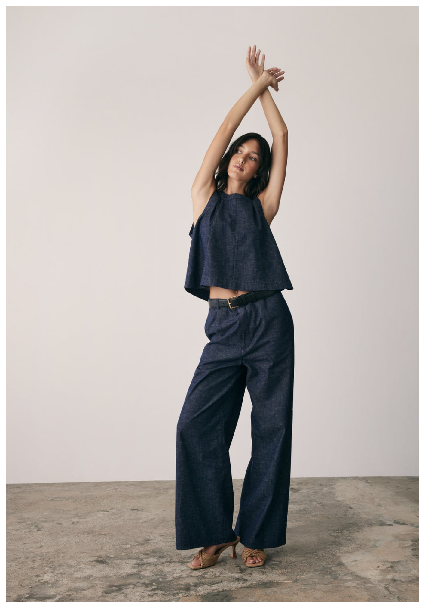 Esmaee Rival Denim Top