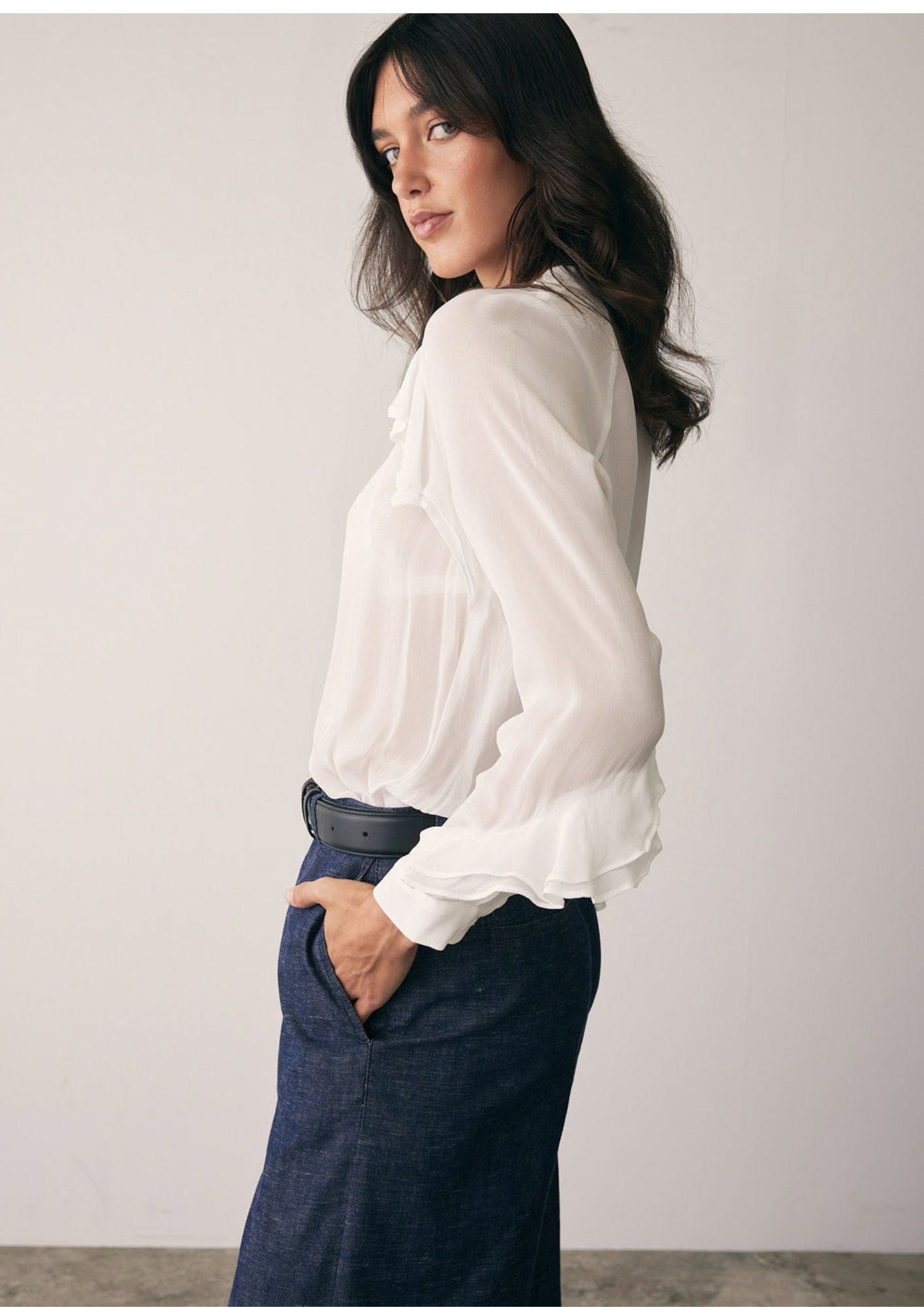 Esmaee Bloom Ruffle Shirt